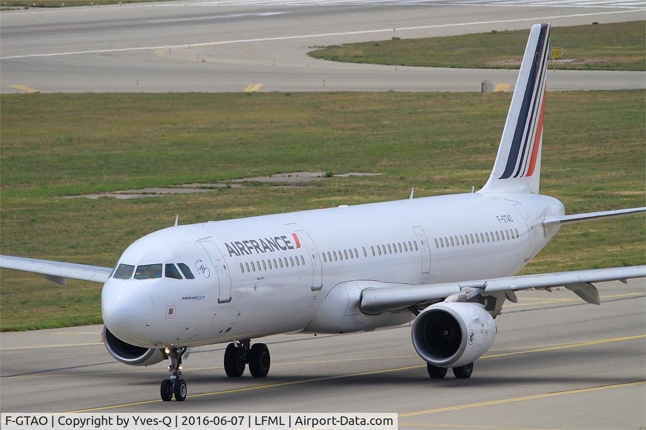 F-GTAO, 2007 Airbus A321-211 C/N 3098, Airbus A321-211, Taxiing to holding point rwy 31R, Marseille-Provence Airport (LFML-MRS)