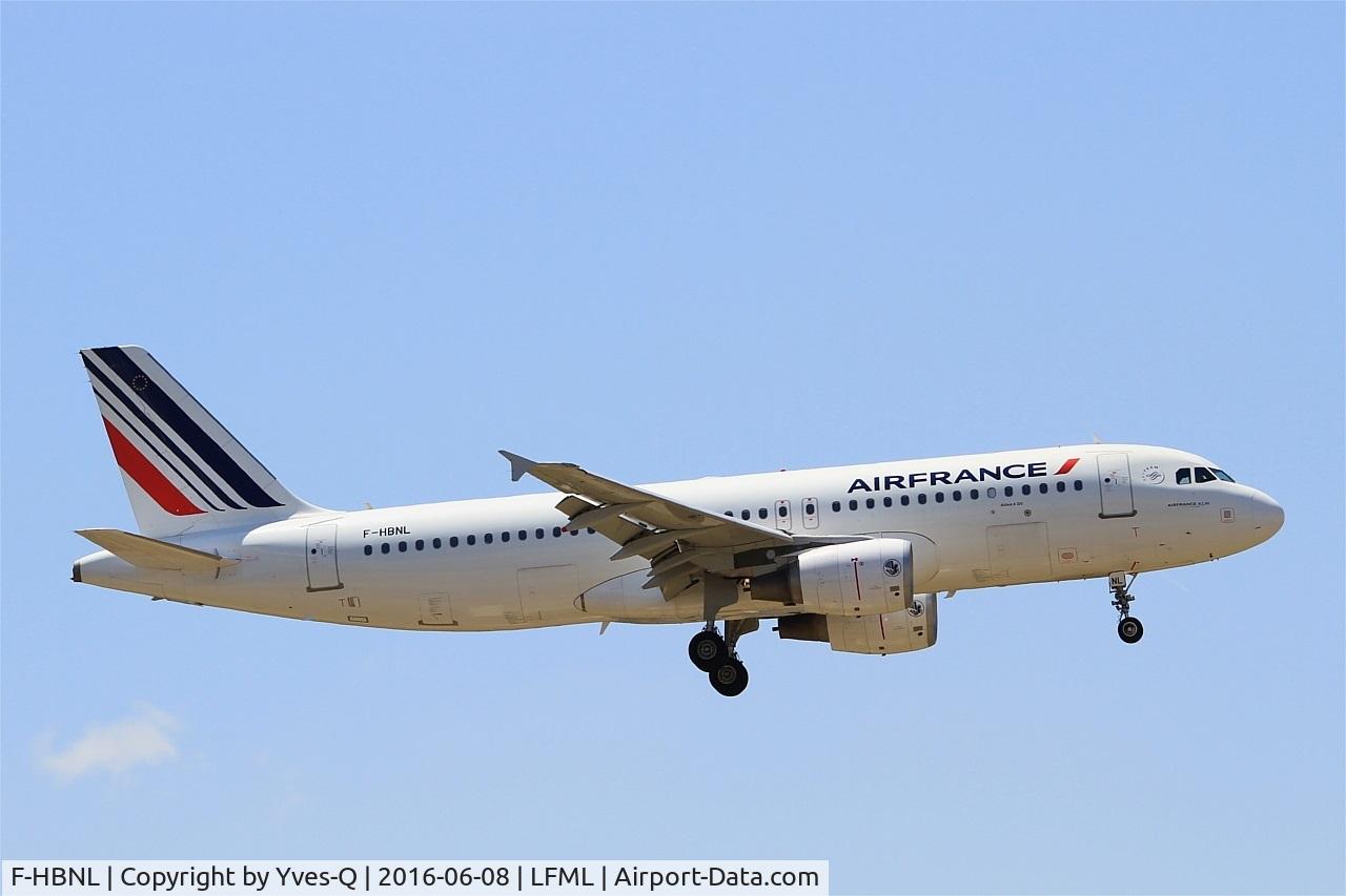 F-HBNL, 2012 Airbus A320-214 C/N 5129, Airbus A320-214, Short approach rwy 31R, Marseille-Provence Airport (LFML-MRS)