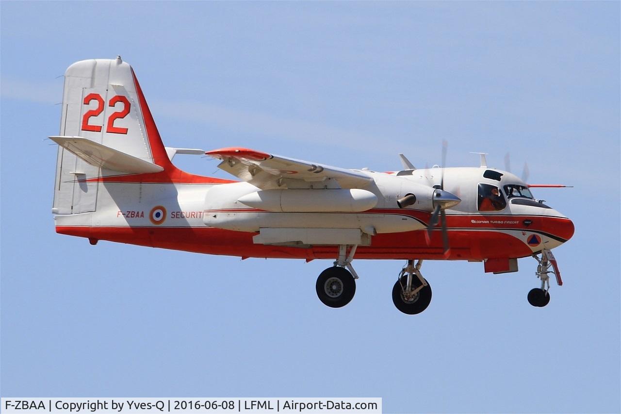 F-ZBAA, Grumman TS-2A/Conair Turbo Firecat C/N 456, Conair Turbo Firecat, Short approach Rwy 31R, Marseille-Provence Airport (LFML-MRS)