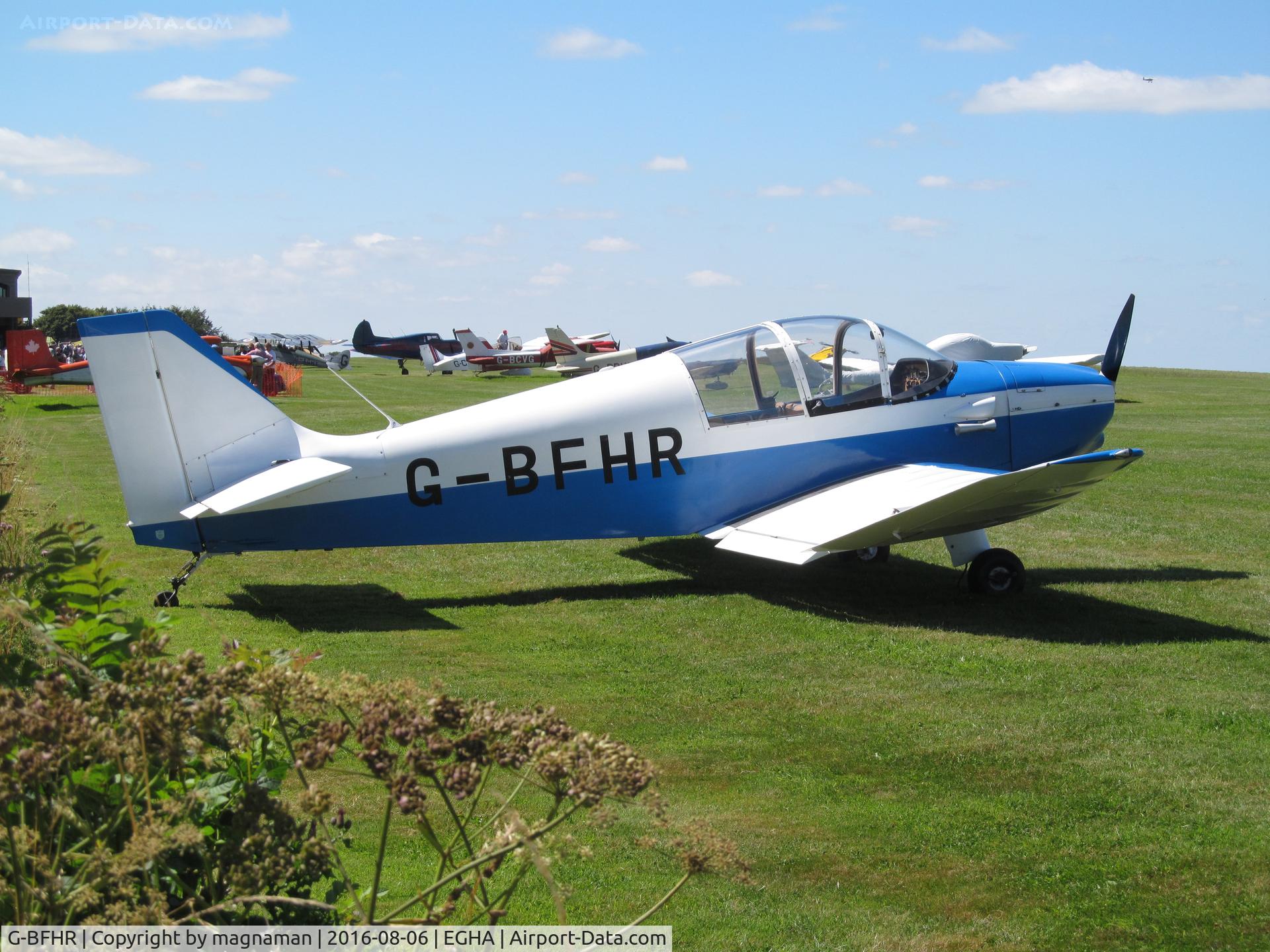 G-BFHR, 1966 CEA DR-220 2+2 C/N 30, on grass parking zone