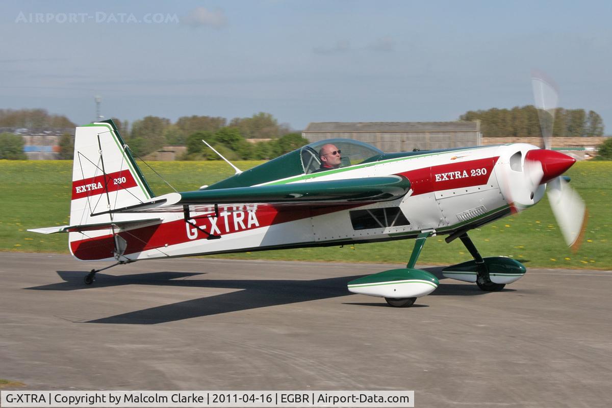 G-XTRA, 1987 Extra EA-230 C/N 12A, Extra-230 at Breighton Airfield in April 2011.