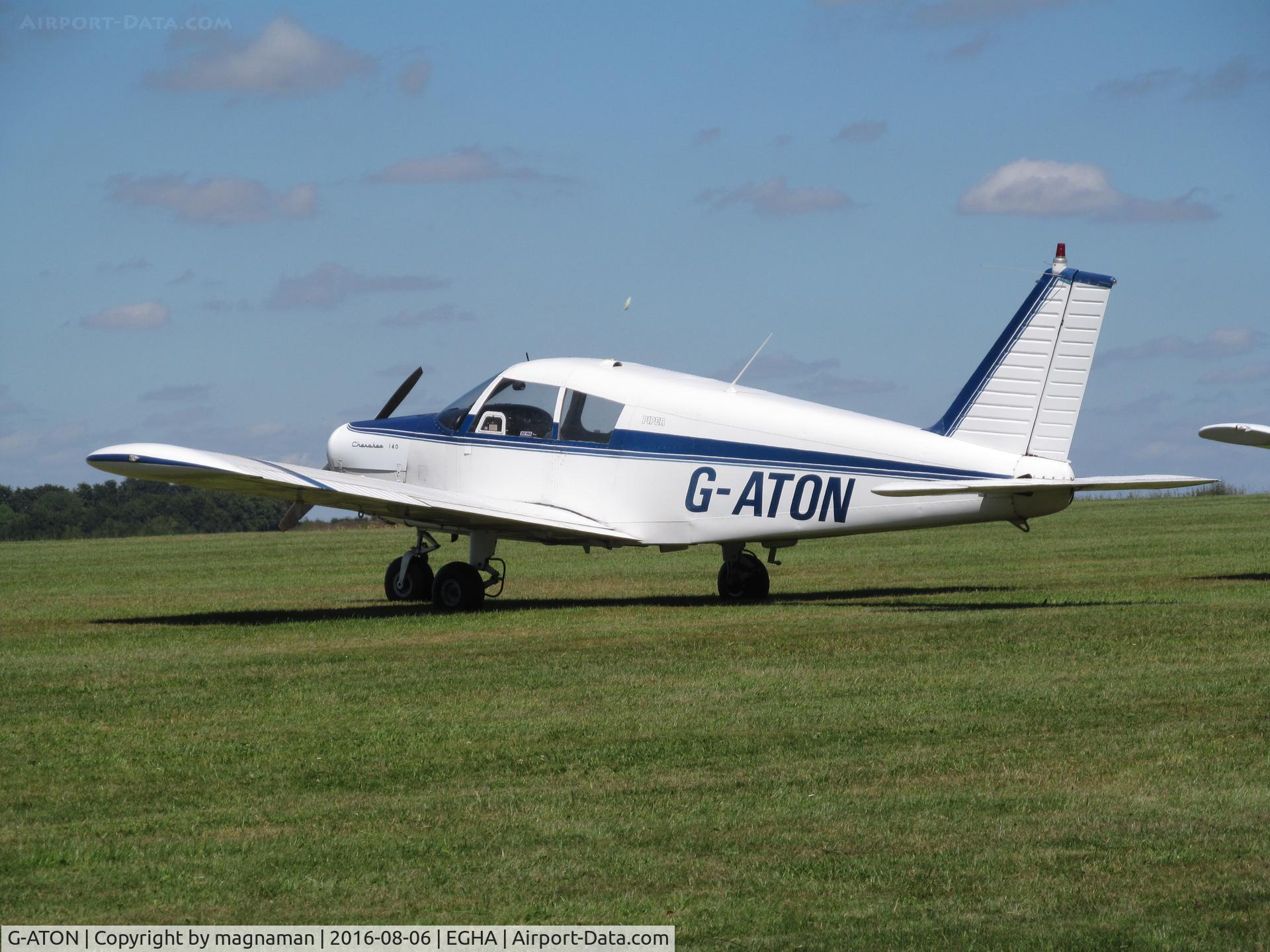 G-ATON, 1966 Piper PA-28-140 Cherokee C/N 28-21654, old cherokee