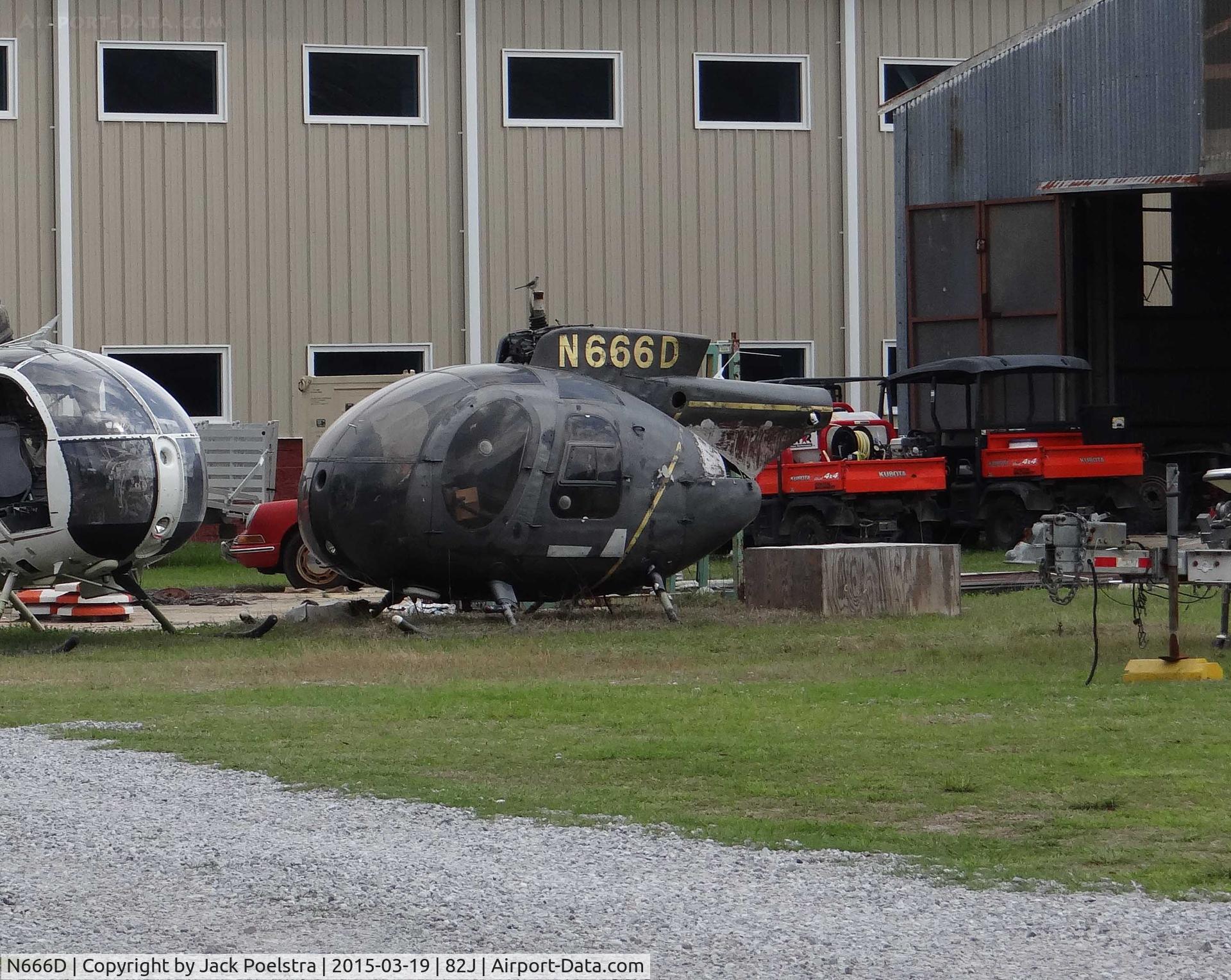 N666D, 1969 Hughes 369HS C/N 990122S, The rest of N666D at Ferguson airport