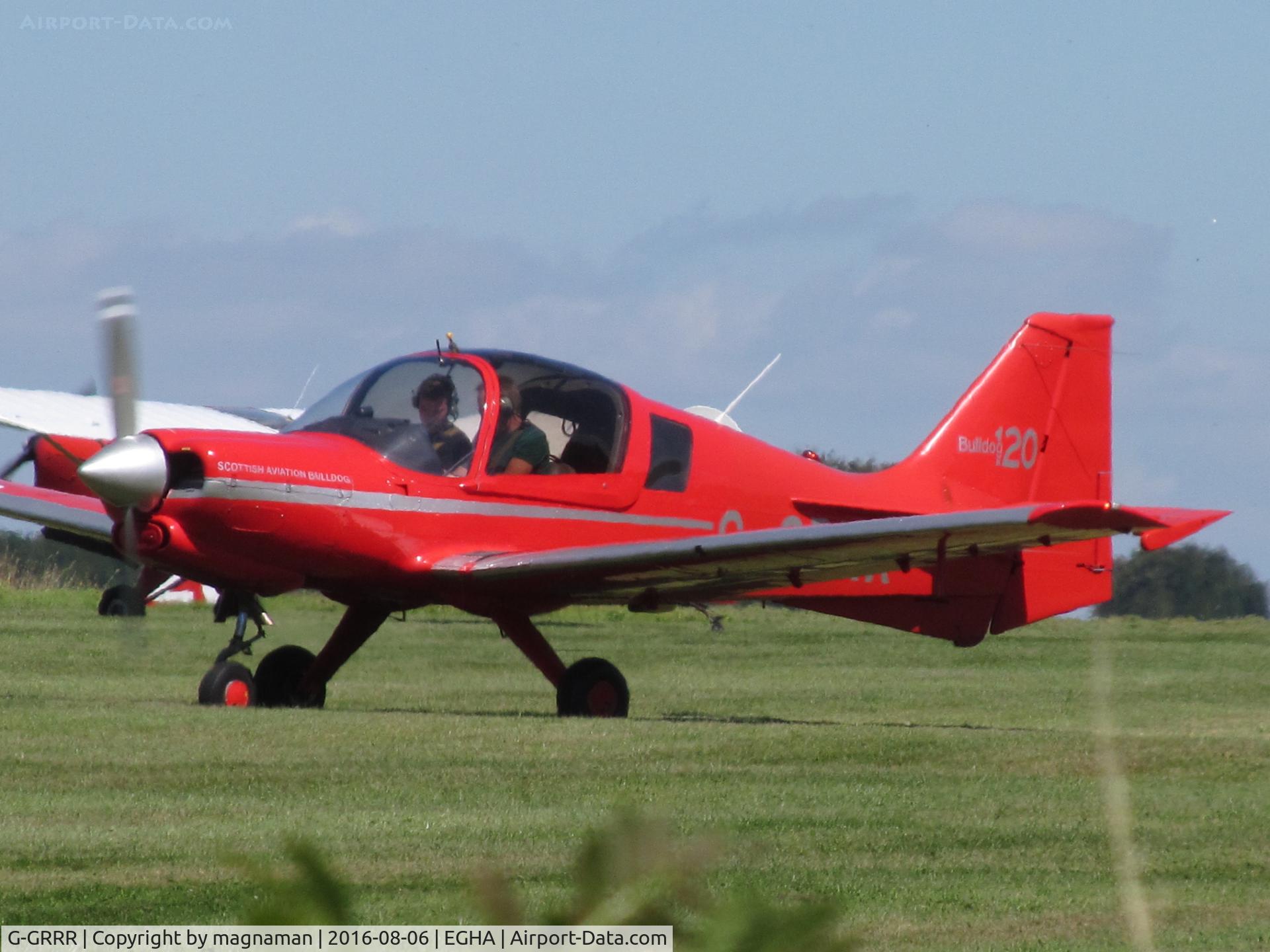 G-GRRR, 1973 Scottish Aviation Bulldog Series 120 Model 122 C/N BH120/229, pre flight checks