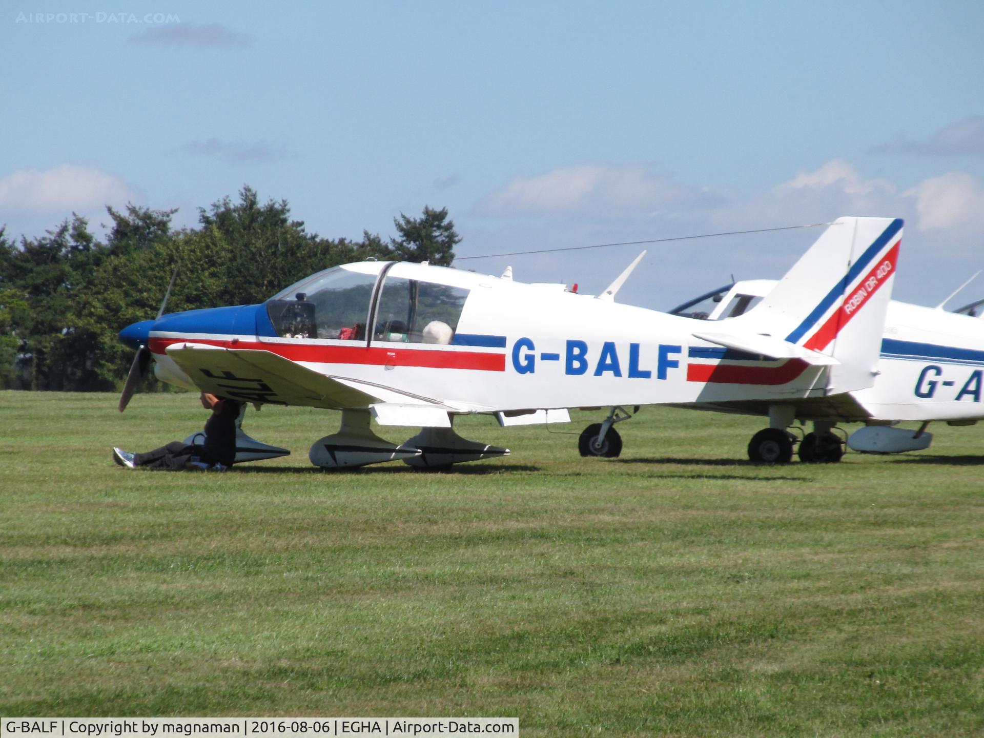 G-BALF, 1972 Robin DR-400-140 Earl Major C/N 772, at fly in