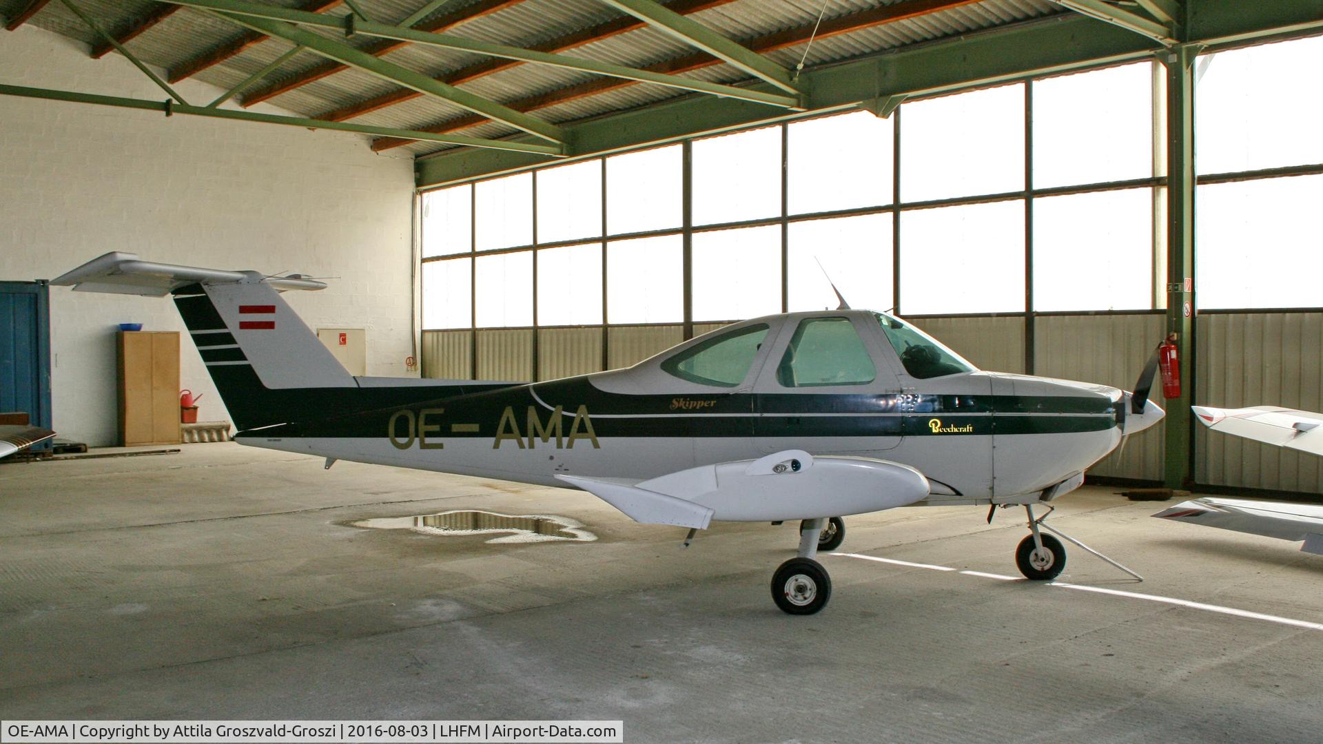 OE-AMA, Beech 77 Skipper C/N WA-251, Fertoszentmiklós, Meidl-Airport, Hungary
