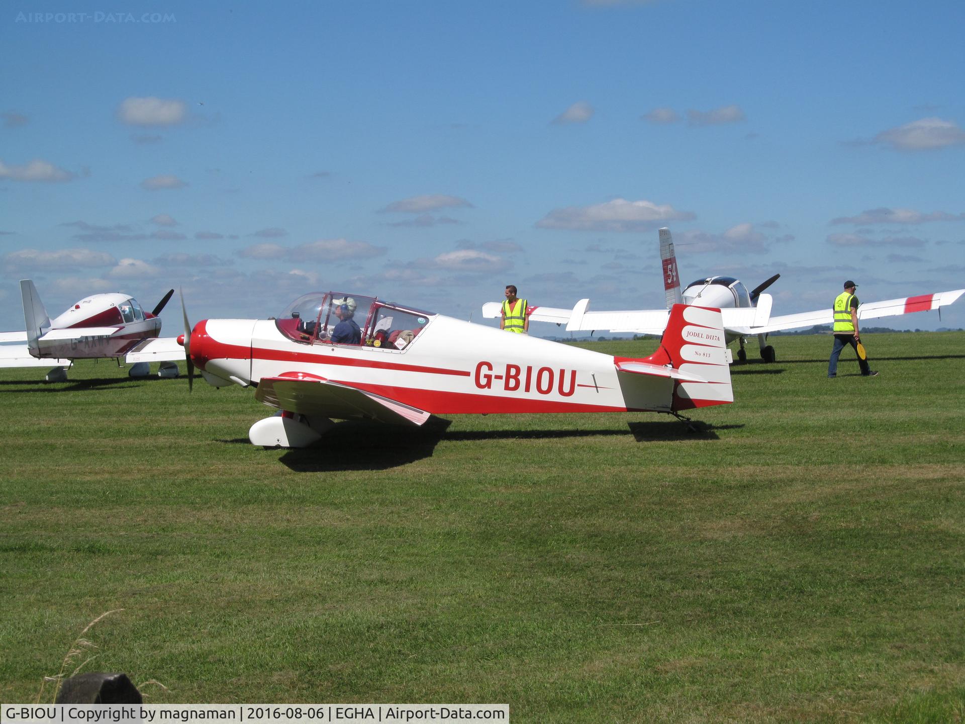 G-BIOU, 1958 Jodel D-117A C/N 813, at fly in