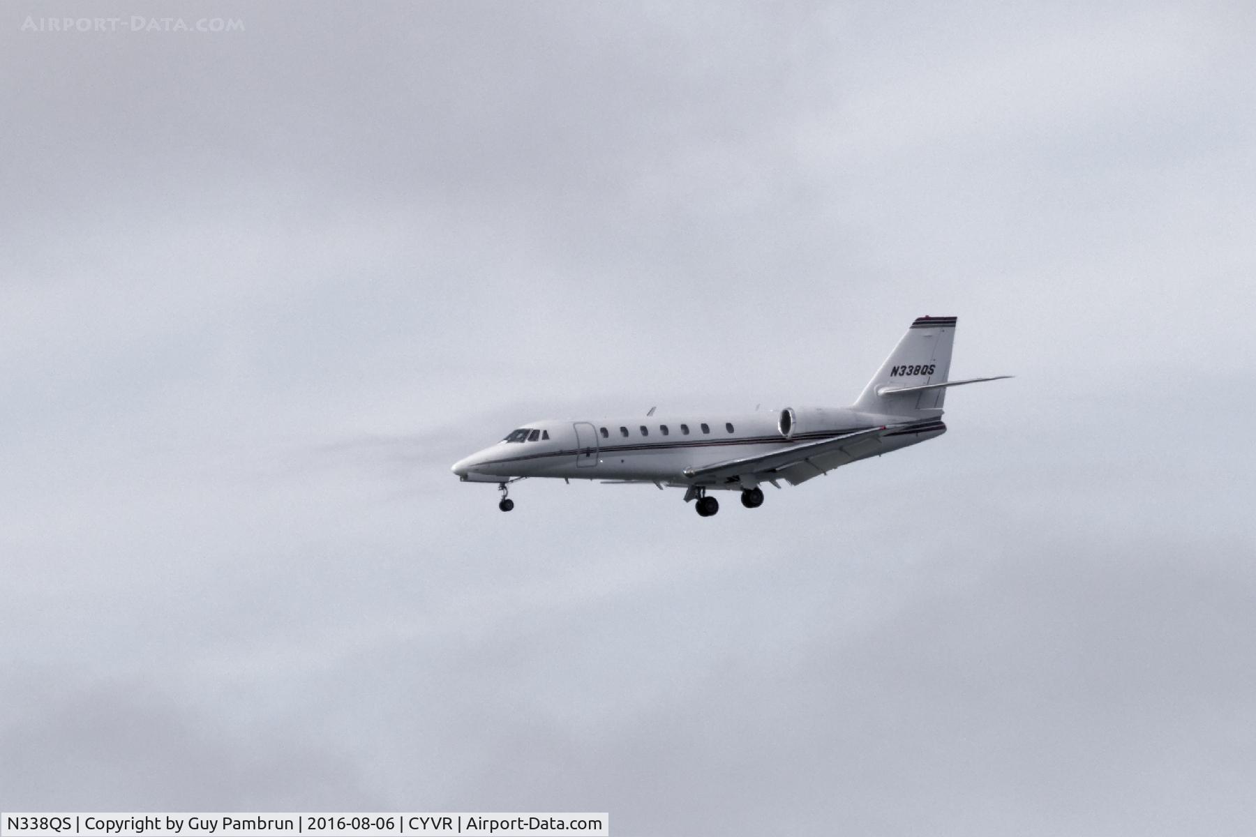 N338QS, 2004 Cessna 680 Citation Sovereign C/N 6800011, Landing