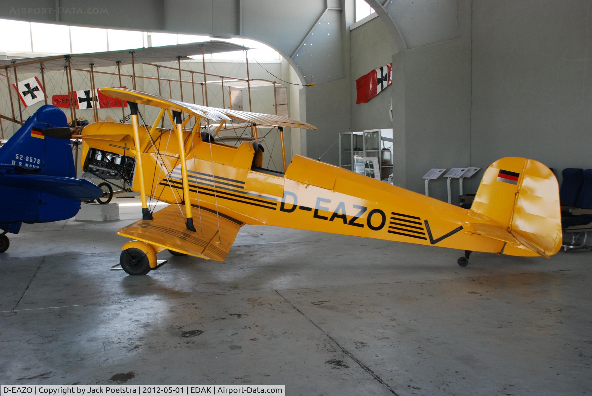 D-EAZO, 1939 Bucker Bu-131B Jungmann C/N 52, D-EAZO at Grosenhain airport