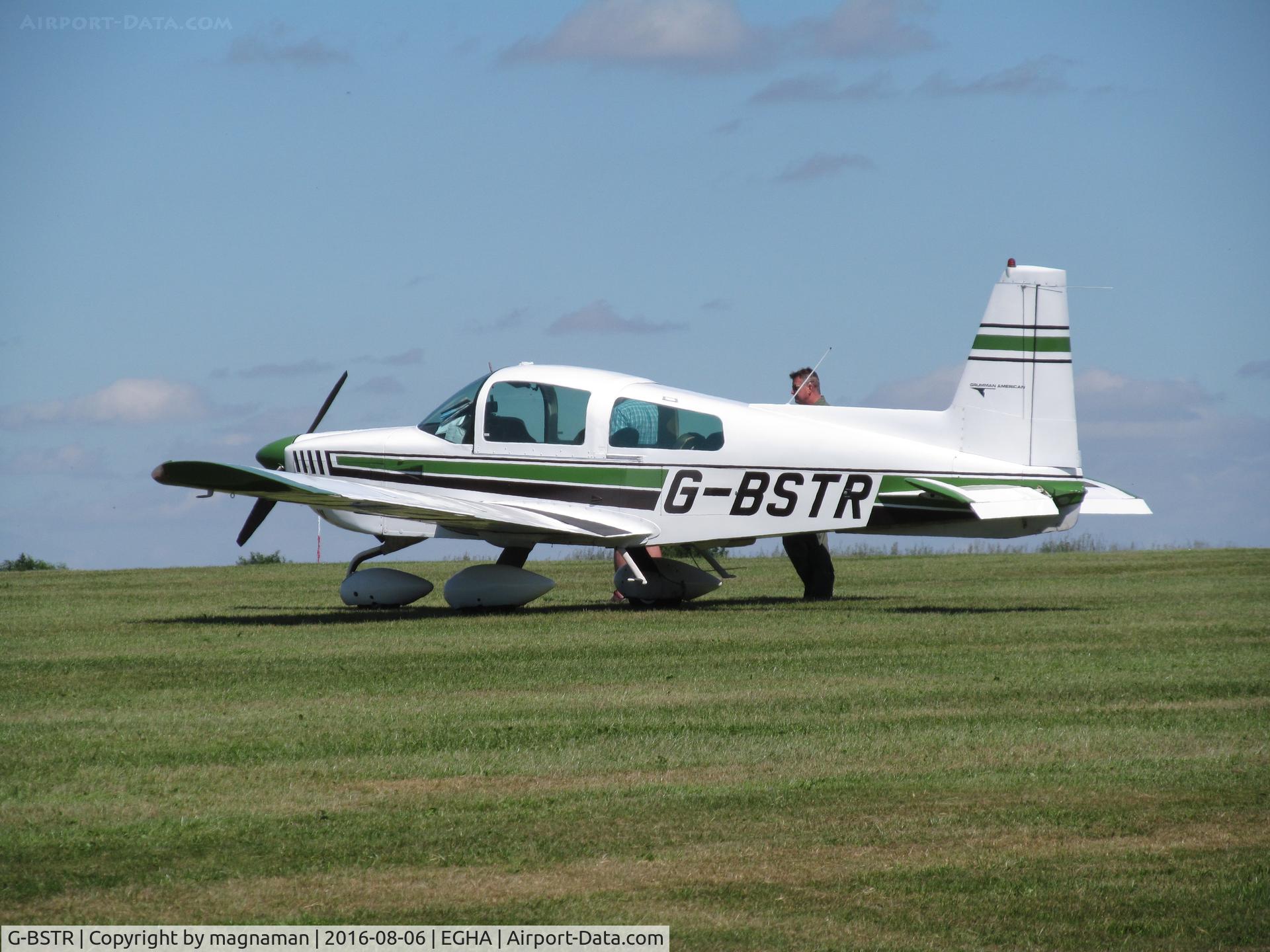 G-BSTR, 1974 Grumman American AA-5 Traveler C/N AA5-0688, tiger at the abbas