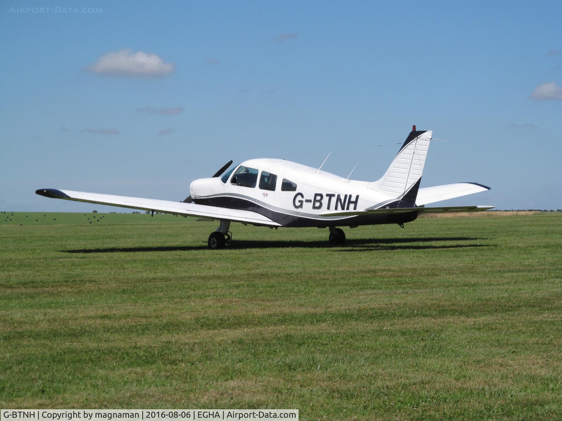 G-BTNH, 1982 Piper PA-28-161 Cherokee Warrior II C/N 28-8216202, at Compton abbas