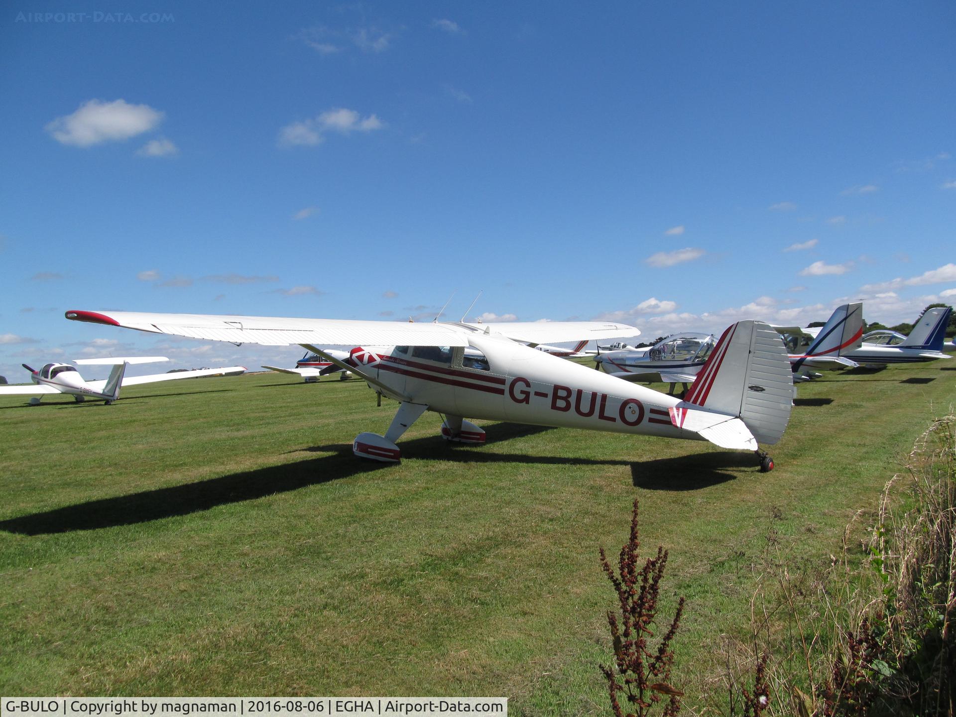 G-BULO, 1946 Luscombe 8F Silvaire C/N 4216, one of many visitors today