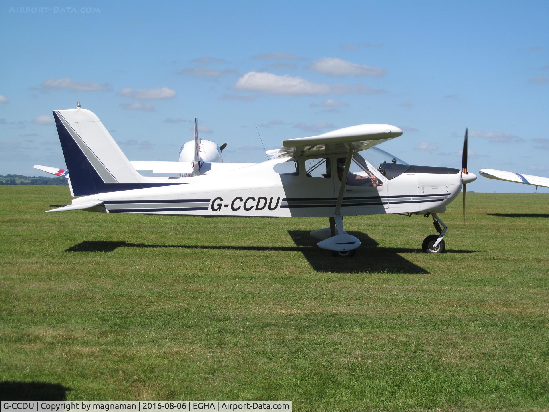 G-CCDU, 2003 Tecnam P-92EM Echo C/N PFA 318-13721, at fly in
