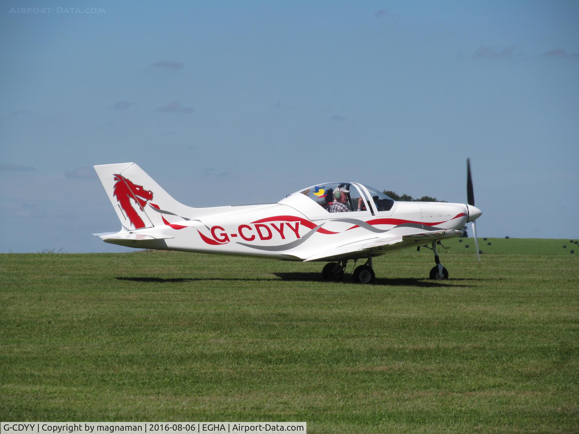G-CDYY, 2006 Alpi Aviation Pioneer 300 C/N PFA 330-14323, leaving compton