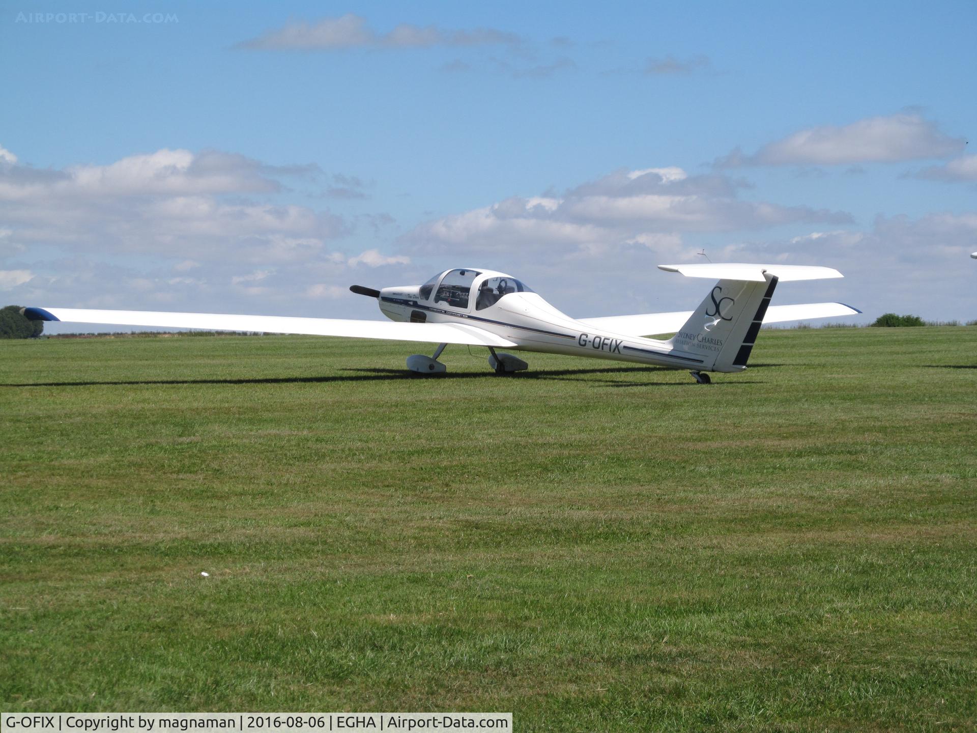 G-OFIX, 1985 Grob G-109B C/N 6394, just landed