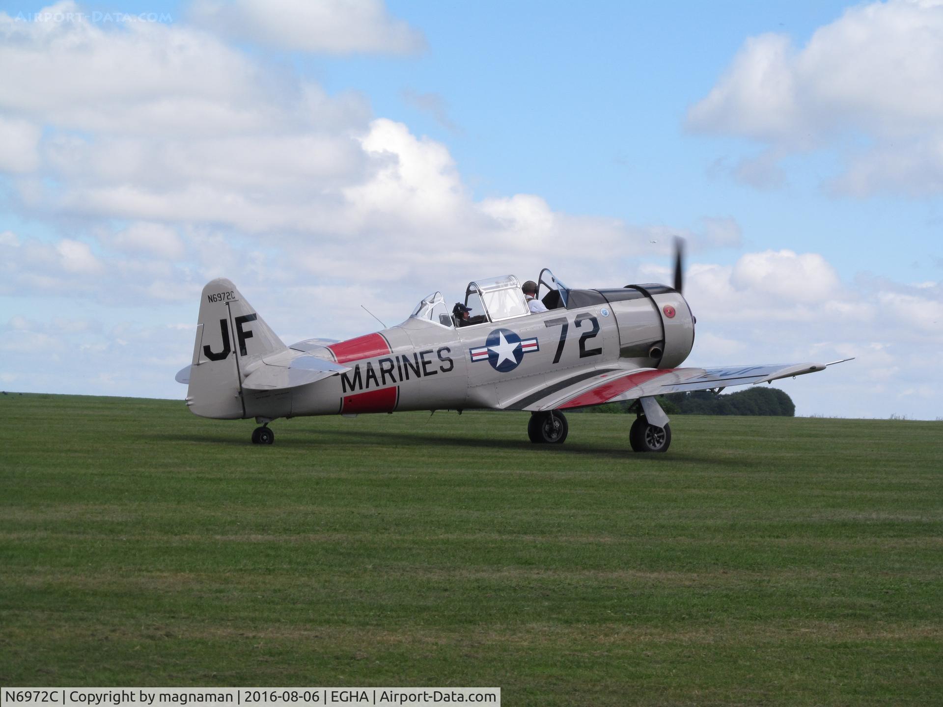 N6972C, 1946 North American SNJ-5 Texan Texan C/N 90680, taxy for departing
