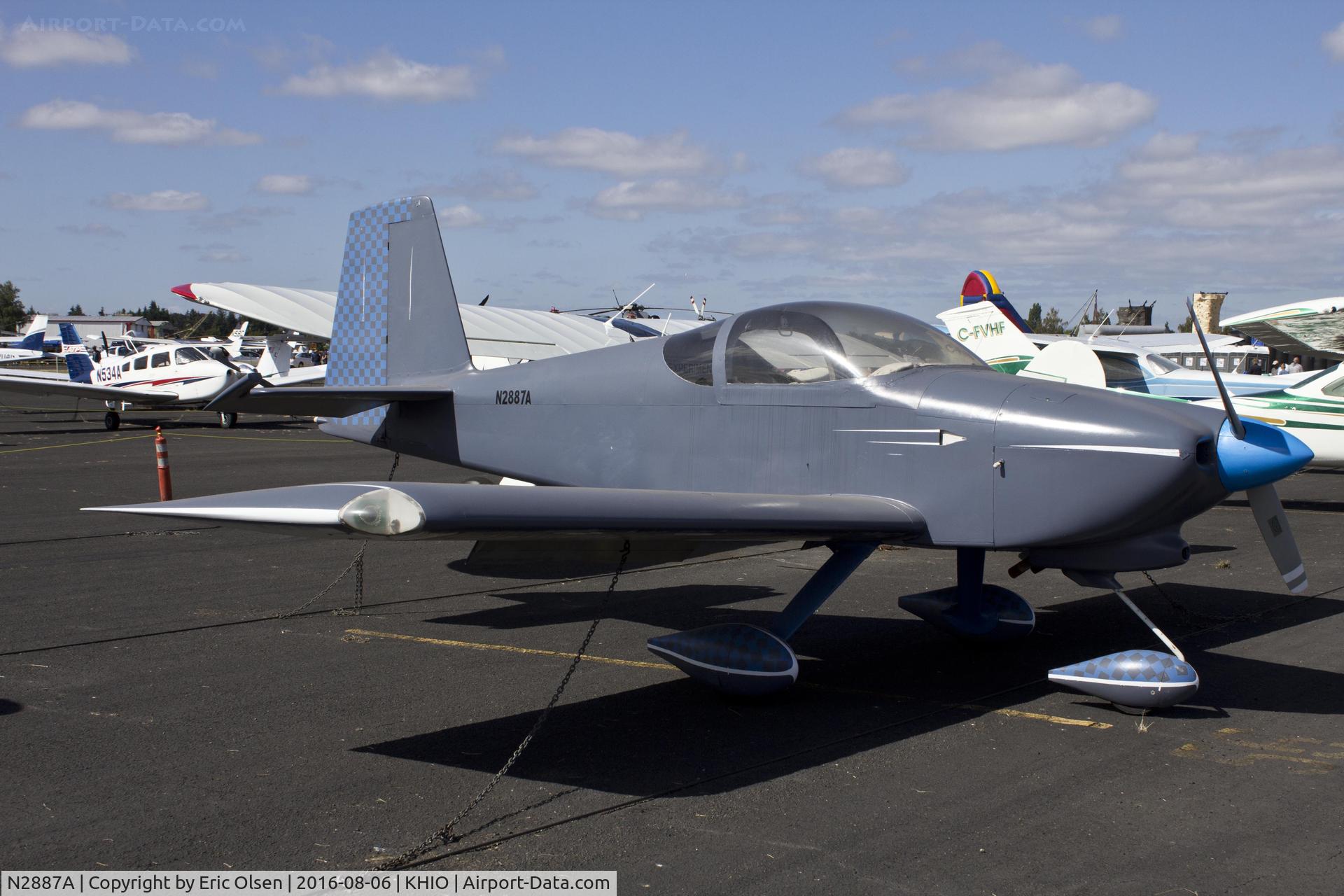 N2887A, 2008 Vans RV-7A C/N 72296, RV-7A on display in the static area during the 2016 Oregon International Air Show.
