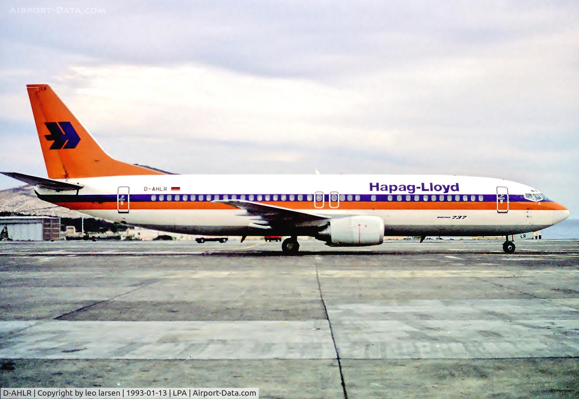 D-AHLR, 1990 Boeing 737-4K5 C/N 24901, Las Palmas 13.1.93