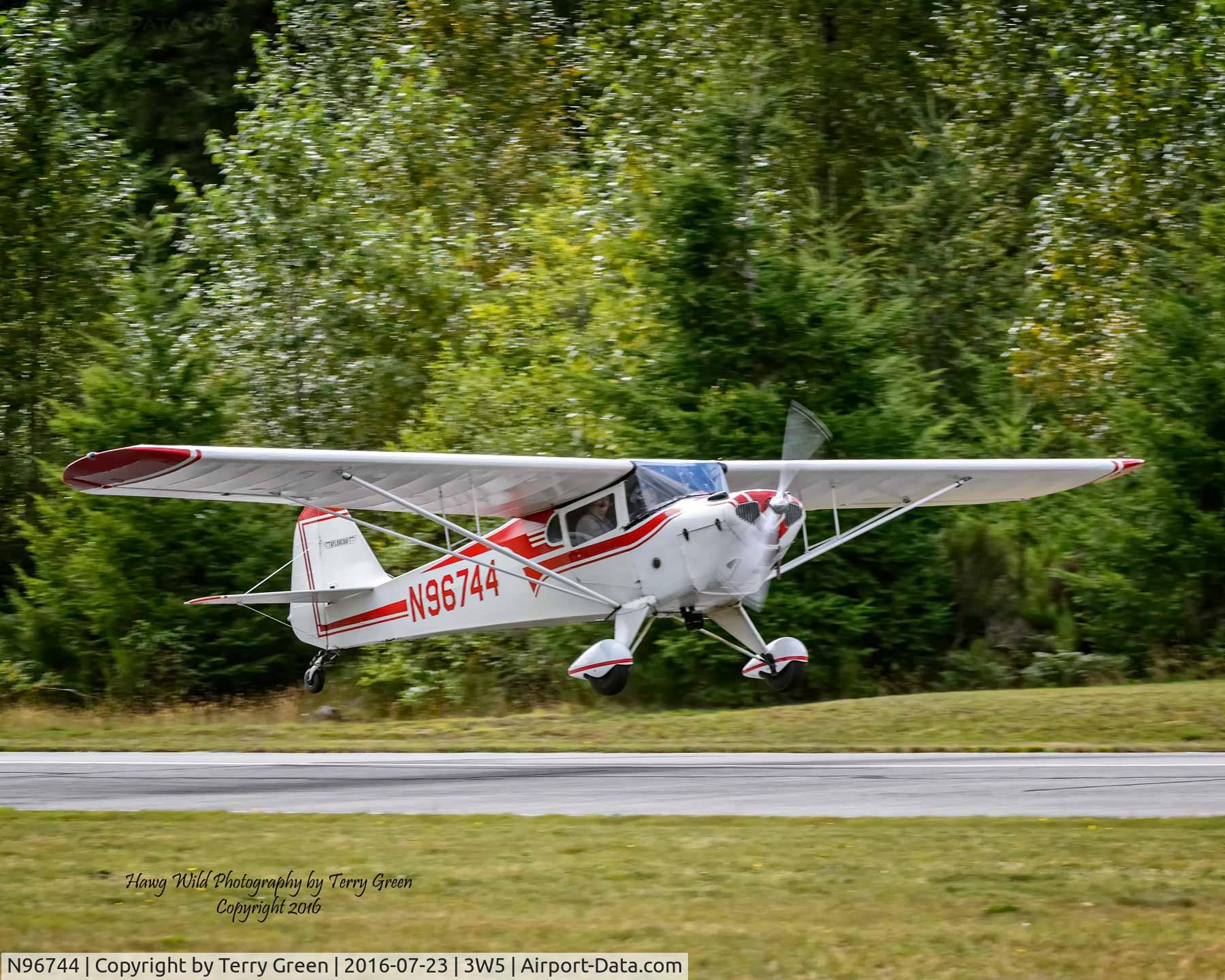 N96744, 1946 Taylorcraft BC12-D C/N 9044, 2016 North Cascades Vintage Aircraft Museum Fly-In Mears Field 3W5 Concrete Washington