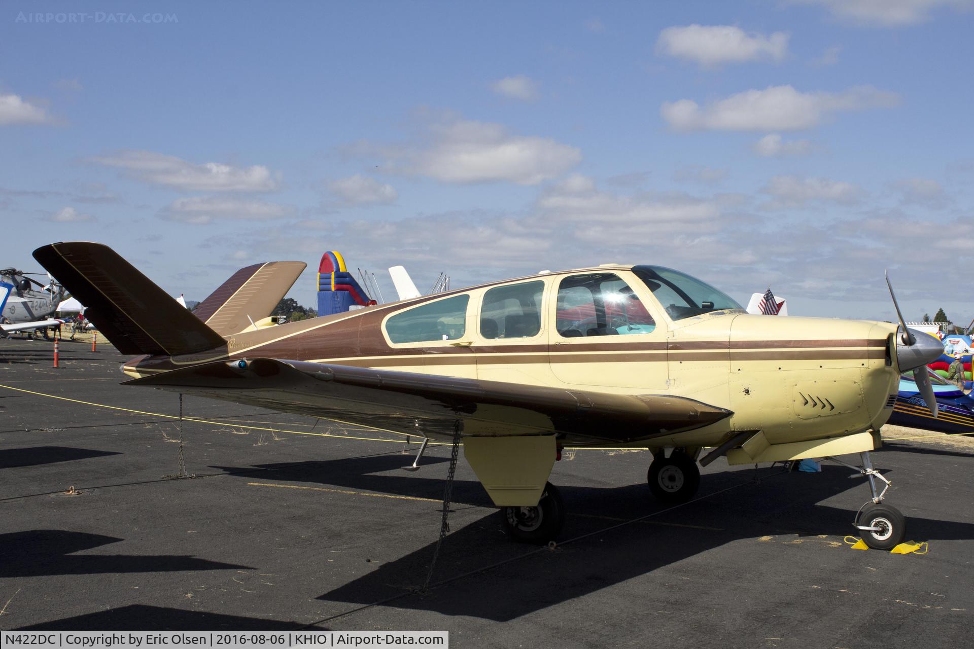 N422DC, 1959 Beech K35 Bonanza C/N D-5843, Beech K35 on static display at the 2016 Oregon International Airshow.