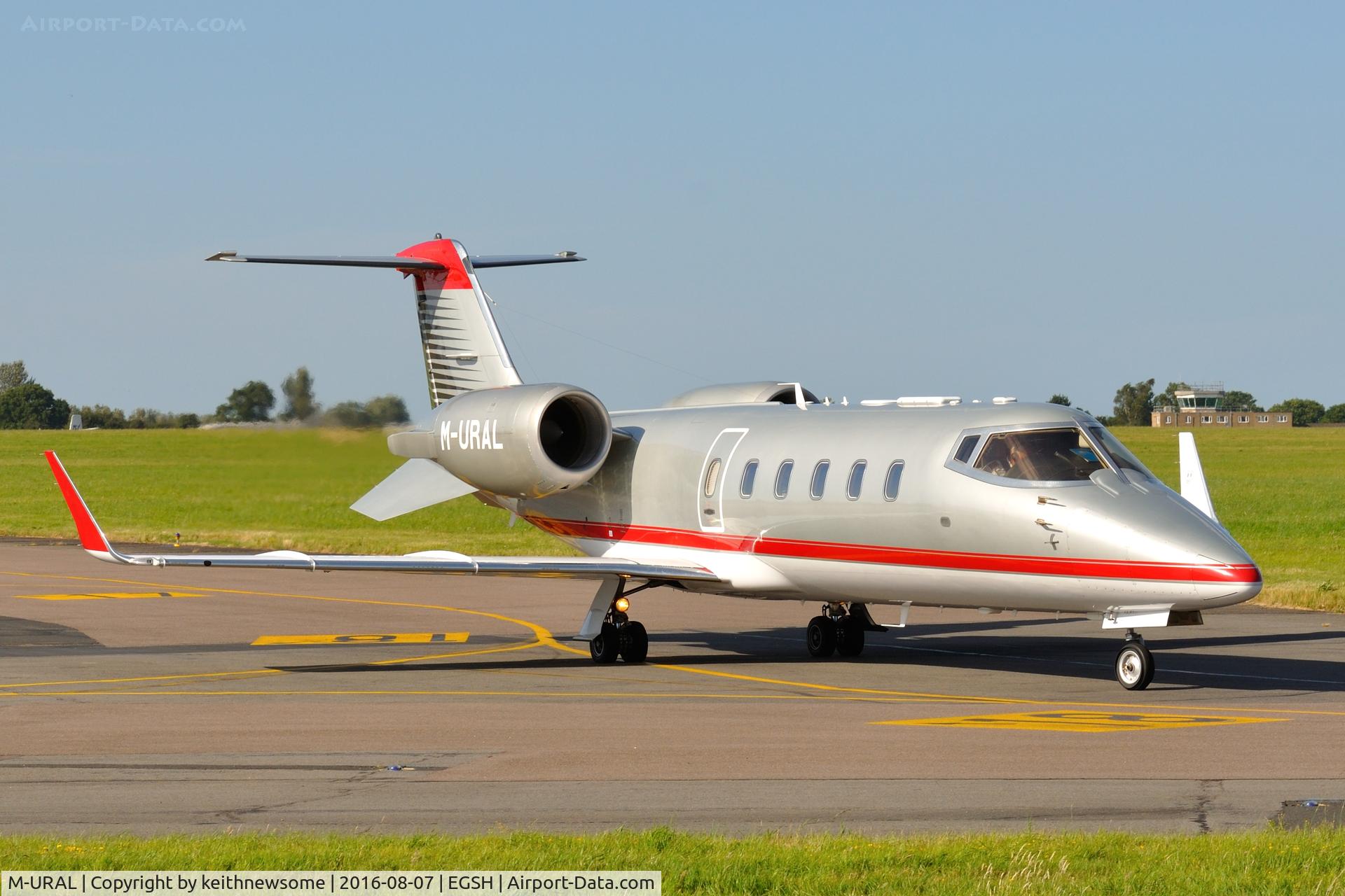 M-URAL, 2008 Learjet 60 C/N 60-328, Very Nice Visitor Leaving Norwich.