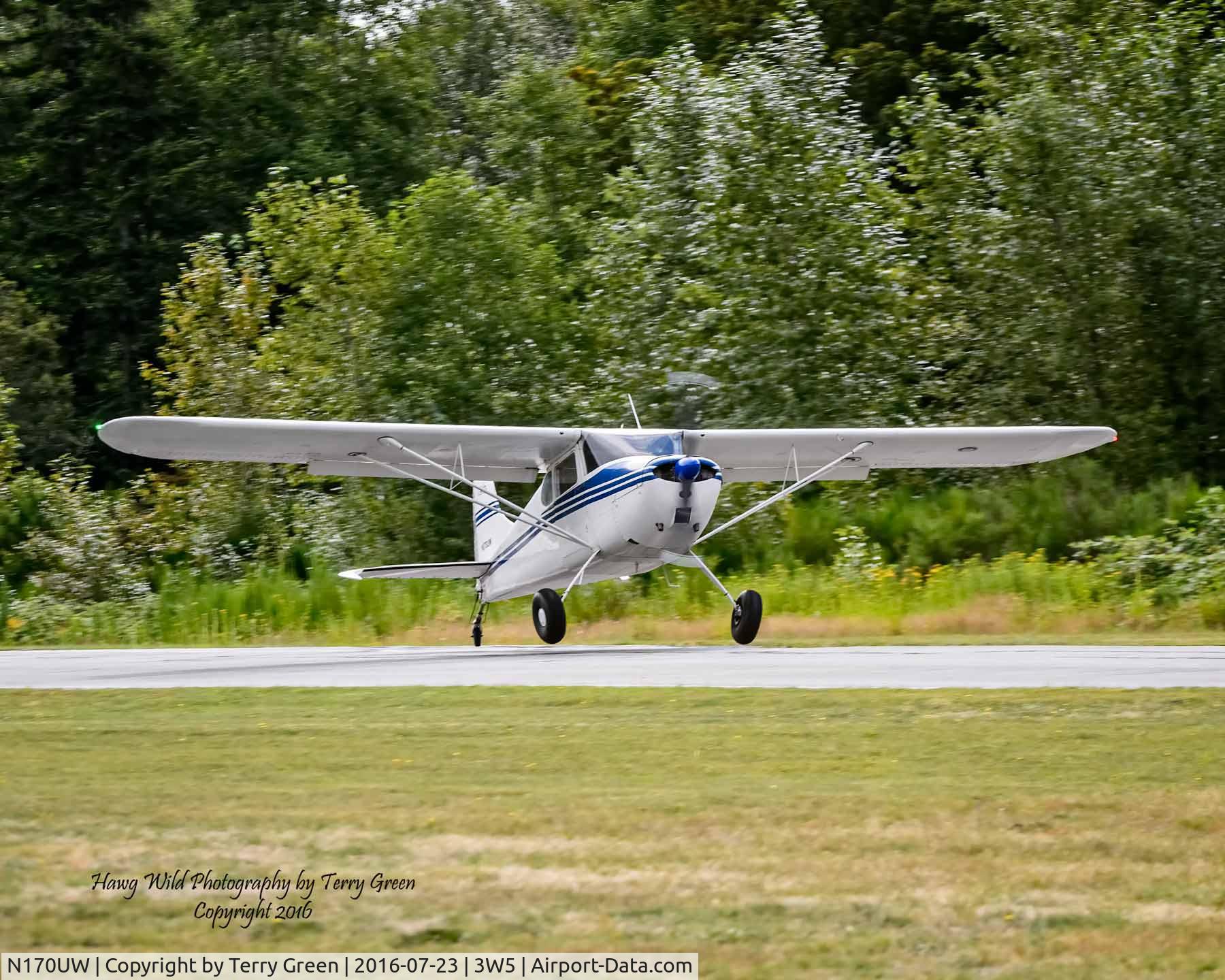 N170UW, Cessna 170 C/N 18403, 2016 North Cascades Vintage Aircraft Museum Fly-In Mears Field 3W5 Concrete Washington