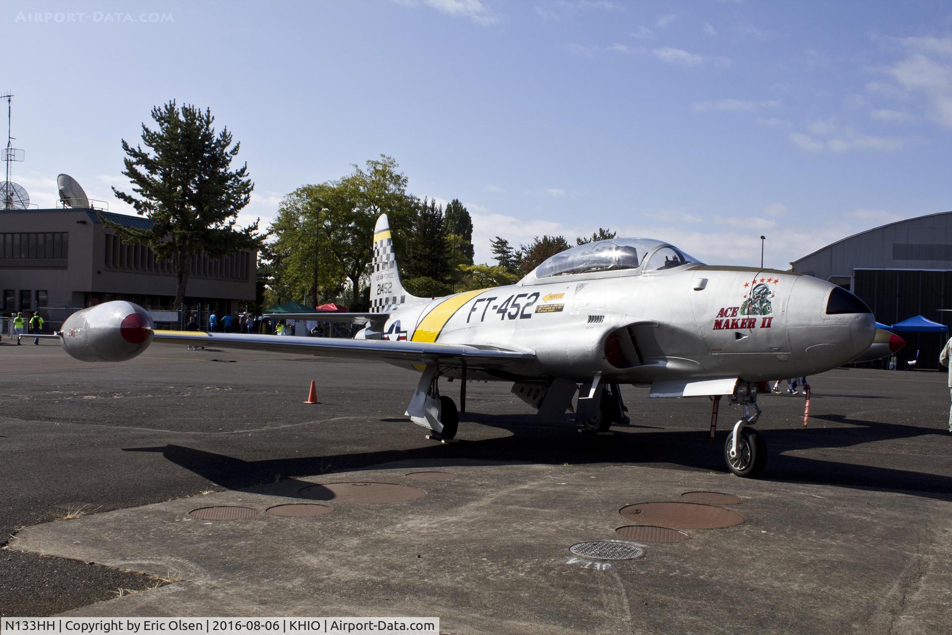 N133HH, 1954 Canadair CT-133 Silver Star 3 (CL-30) C/N T33-452, Canadair CT-33 at the 2016 Oregon International Air Show.