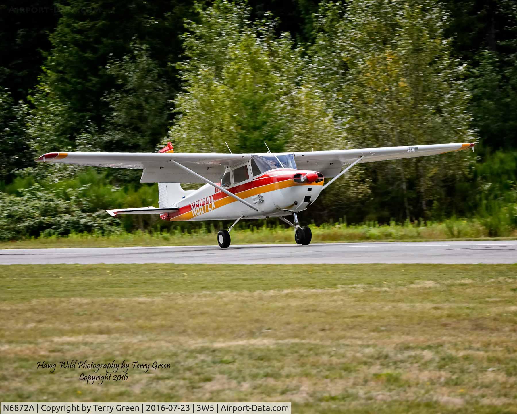 N6872A, 1956 Cessna 172 C/N 28972, 2016 North Cascades Vintage Aircraft Museum Fly-In Mears Field 3W5 Concrete Washington
