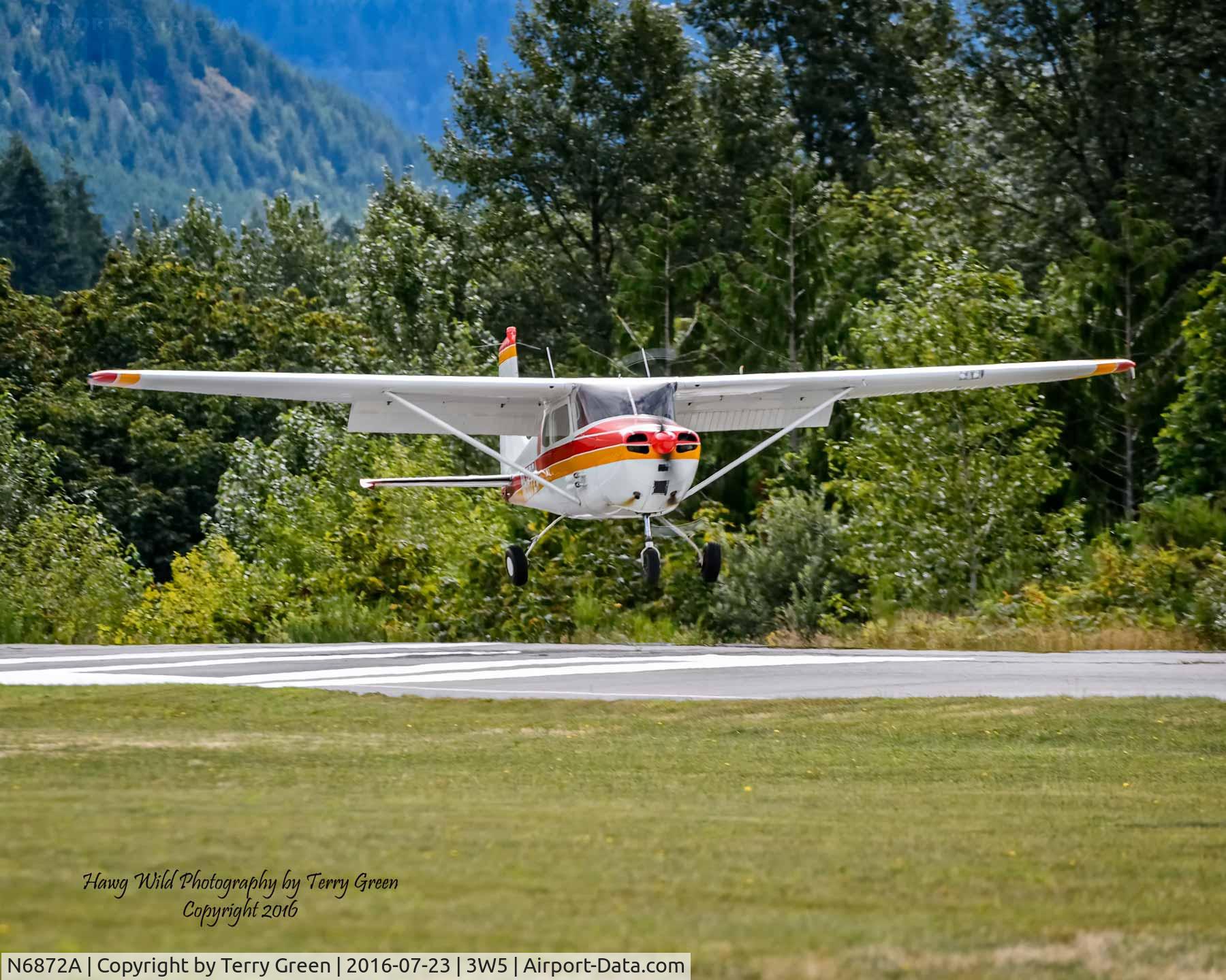 N6872A, 1956 Cessna 172 C/N 28972, 2016 North Cascades Vintage Aircraft Museum Fly-In Mears Field 3W5 Concrete Washington