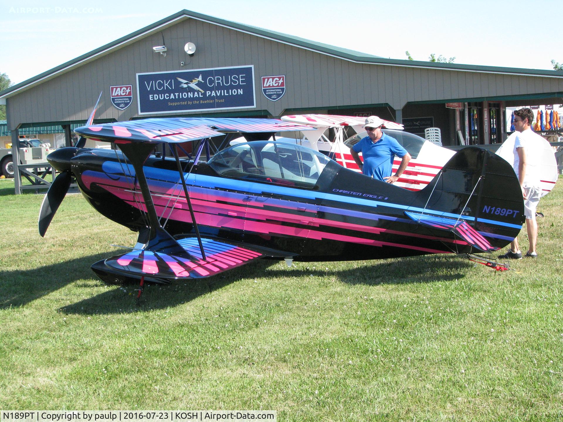 N189PT, 1993 Christen Eagle II C/N CIAGLIA 0001, AirVenture 2016.