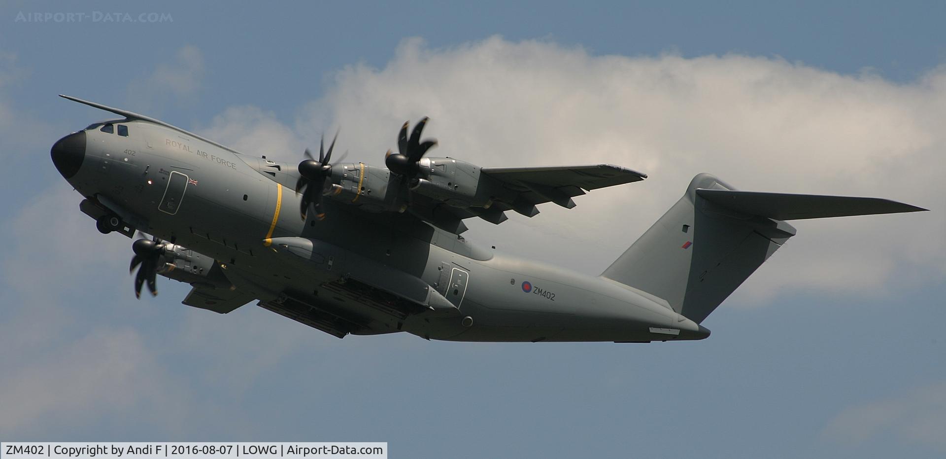ZM402, 2014 Airbus A400M Atlas C.1 C/N 017, Royal Air Force Airbus A400M-180