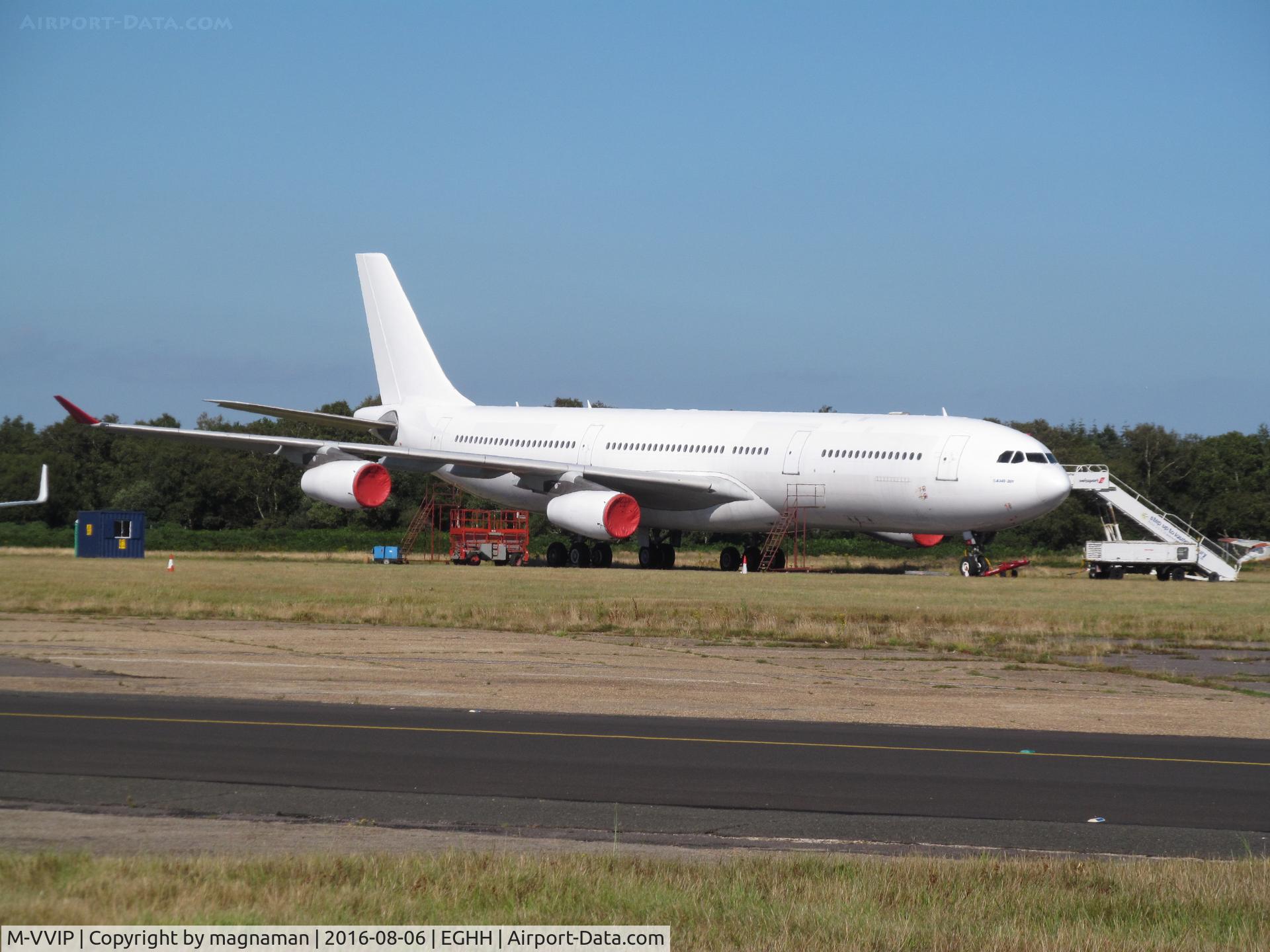 M-VVIP, 2000 Airbus A340-313 C/N 374, ex 4R-ADF at hurn
