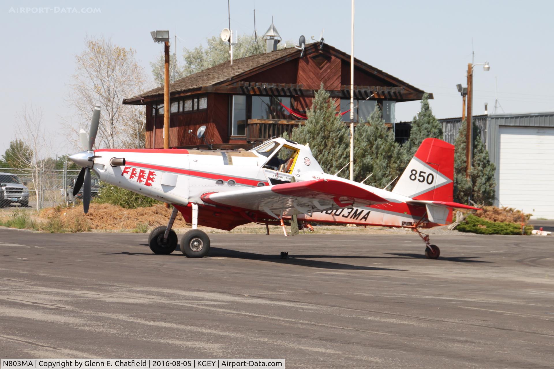 N803MA, 2000 Air Tractor Inc AT-802A C/N 802A-0093, Found on the ramp