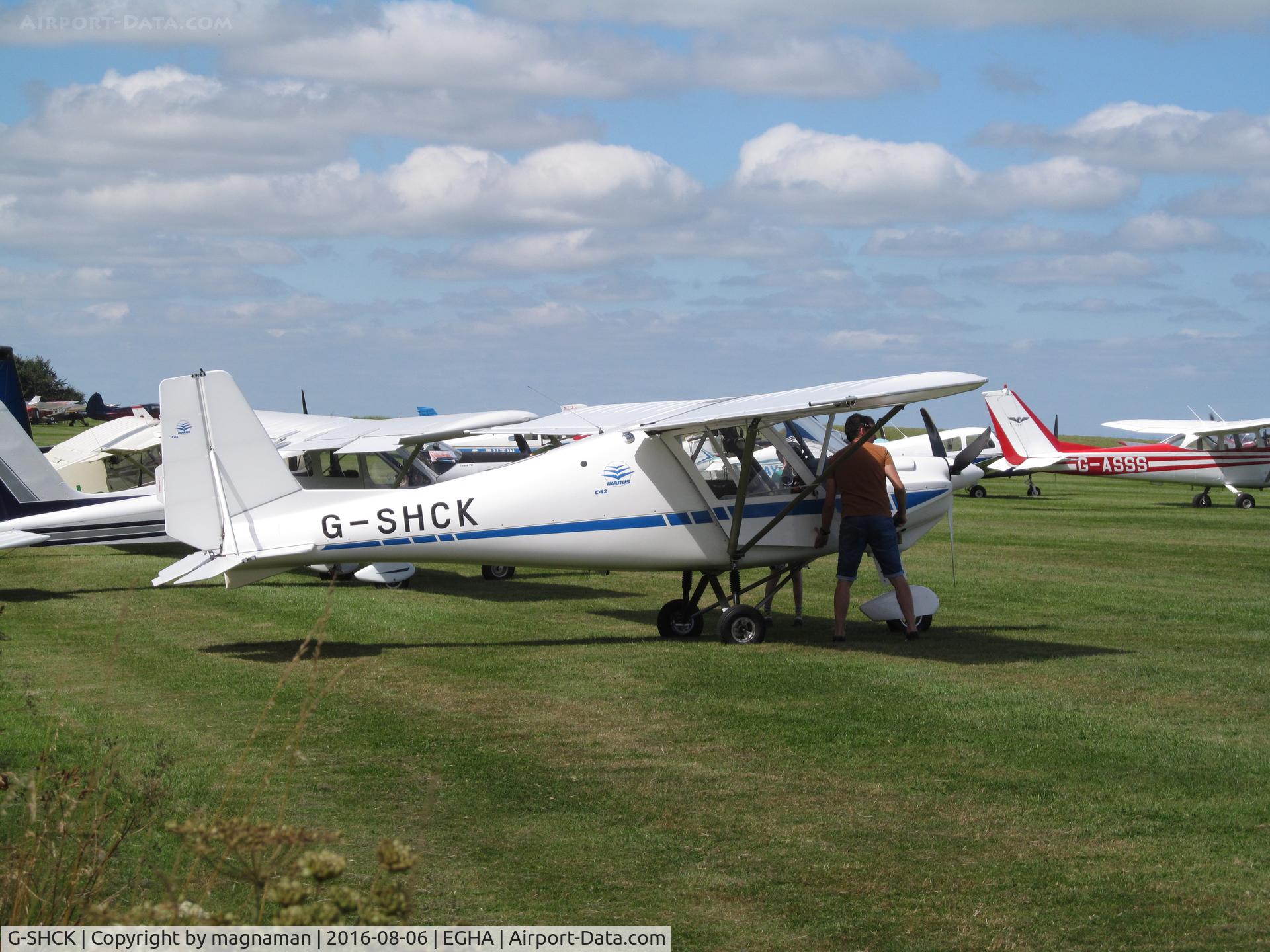 G-SHCK, 2015 Comco Ikarus C42 FB80 C/N 1510-7426, at compton