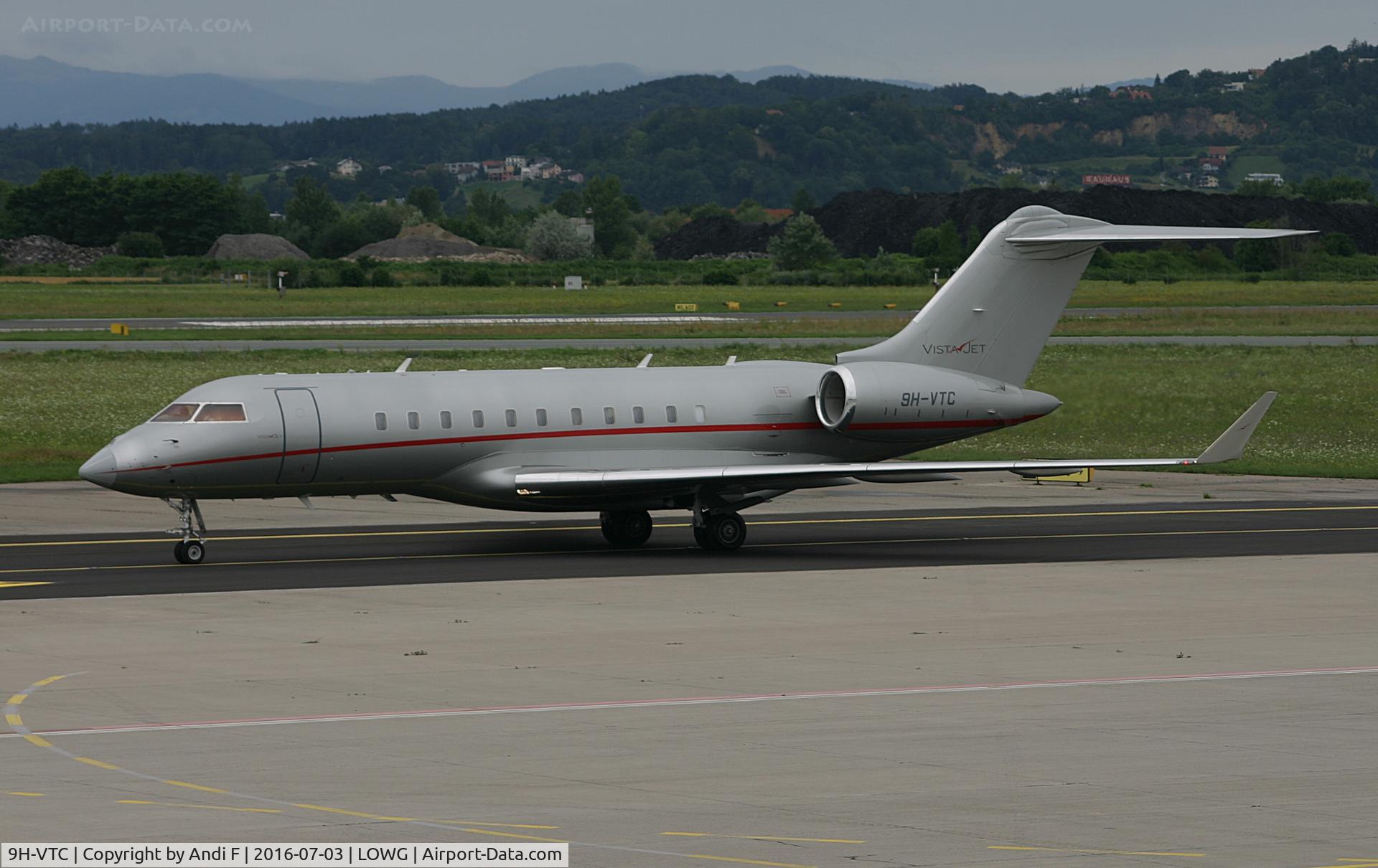 9H-VTC, 2013 Bombardier BD-700-1A11 Global 5000 C/N 9571, Vista Jet Bombardier BD-700-1A11 Global 5000