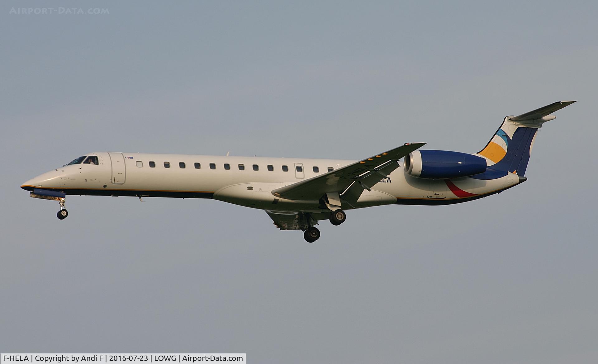 F-HELA, 1999 Embraer EMB-145EU (ERJ-145EU) C/N 145167, Enhance Aero Group Embraer ERJ-145EP