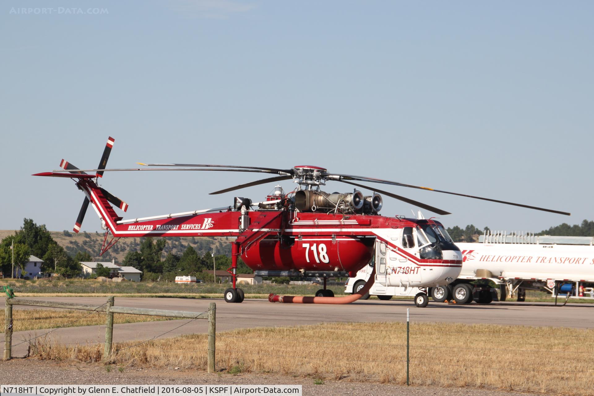 N718HT, 1969 Sikorsky CH-54B Tarhe C/N 64-074, Found on the ramp