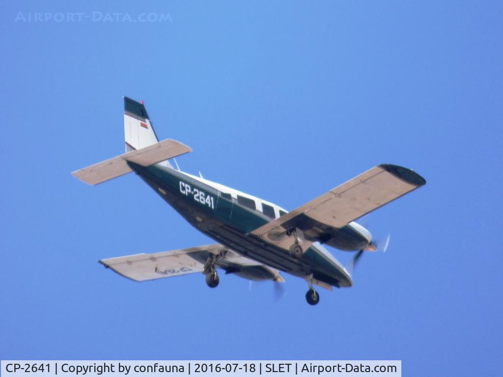 CP-2641, 1975 Piper PA-34-200T Seneca II C/N 34-7570087, Approaching El Trompillo