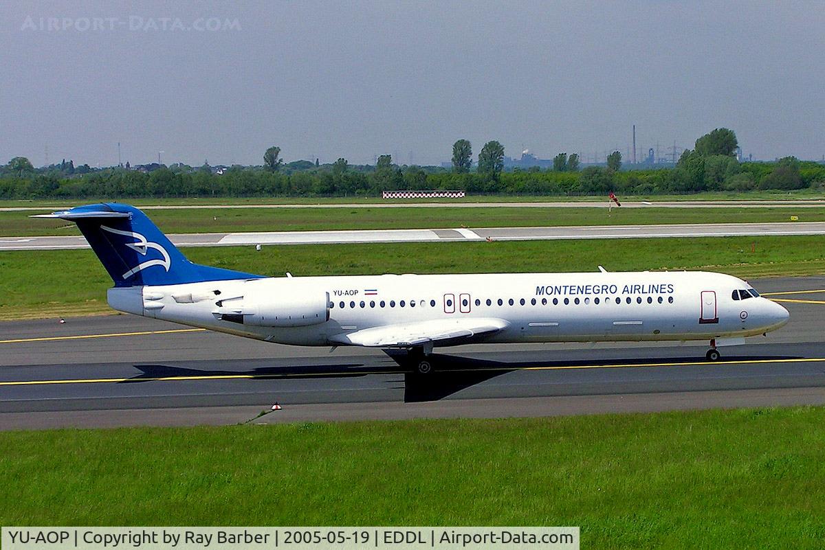 YU-AOP, 1991 Fokker 100 (F-28-0100) C/N 11332, Fokker F-100 [11332] (Montenegro Airlines) Dusseldorf~D 19/05/2005