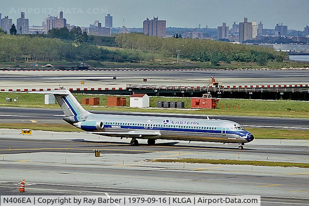N406EA, 1975 McDonnell Douglas DC-9-51 C/N 47686, McDonnell Douglas DC-9-51 [47686] (Eastern Airlines) New York-La Guardia~N 16/09/1979. From a slide.