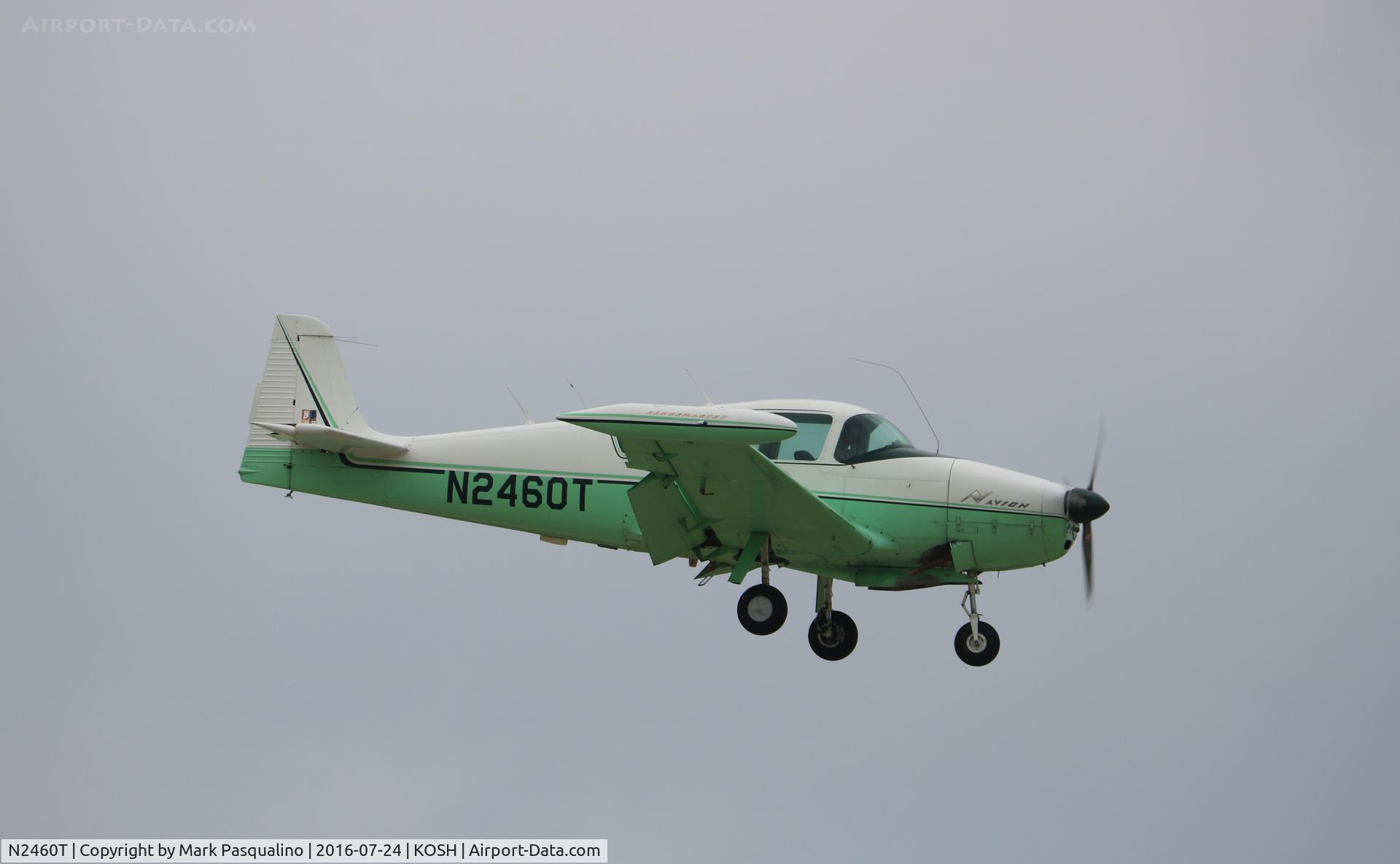 N2460T, 1962 Navion Rangemaster G C/N NAV-4-2460, Navion Rangemaster G