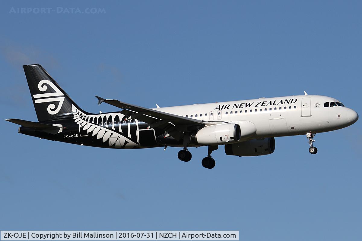 ZK-OJE, 2003 Airbus A320-232 C/N 2148, NZ898 ex MEL