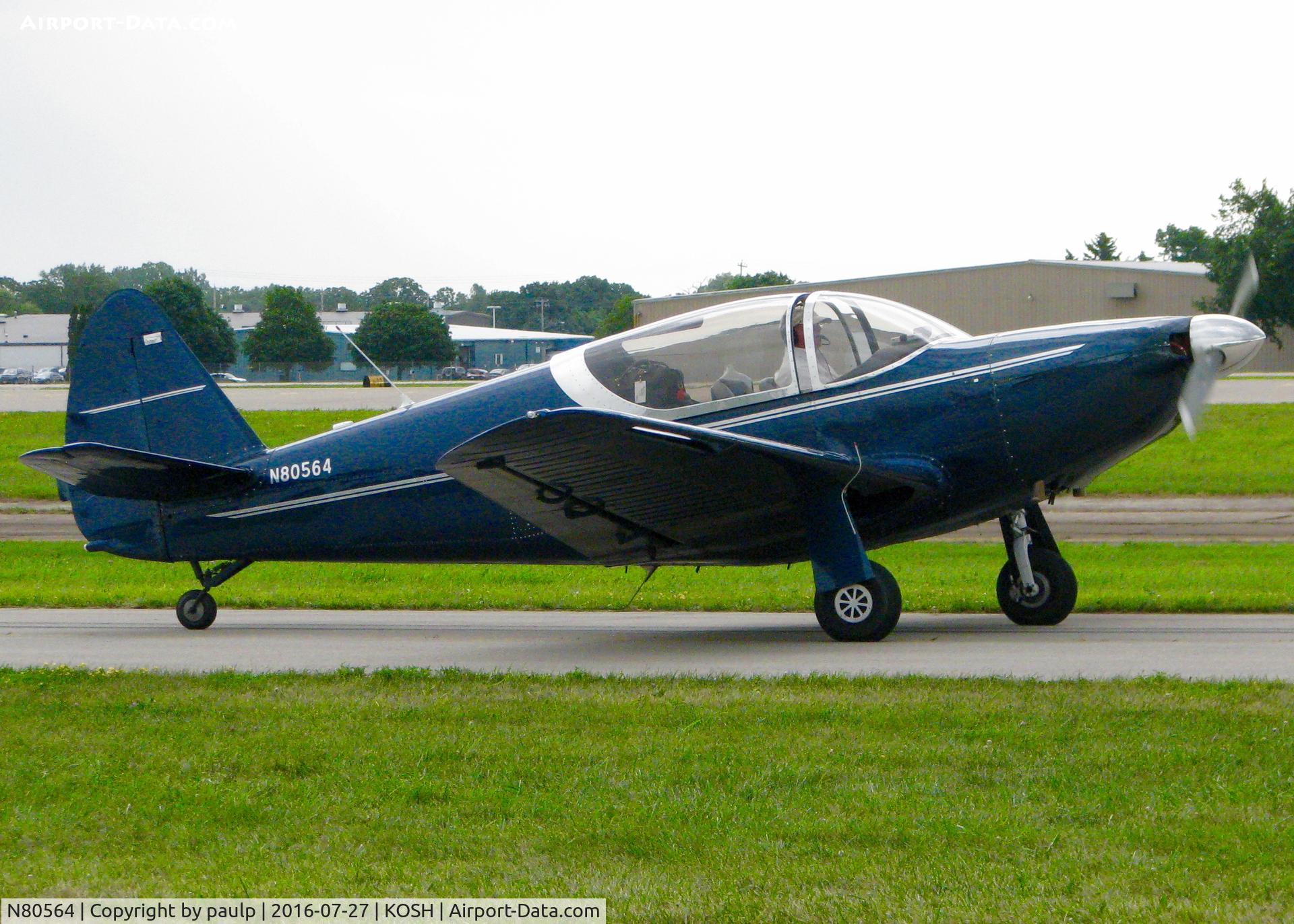 N80564, 1946 Globe GC-1B Swift C/N 2001, AirVenture 2016.