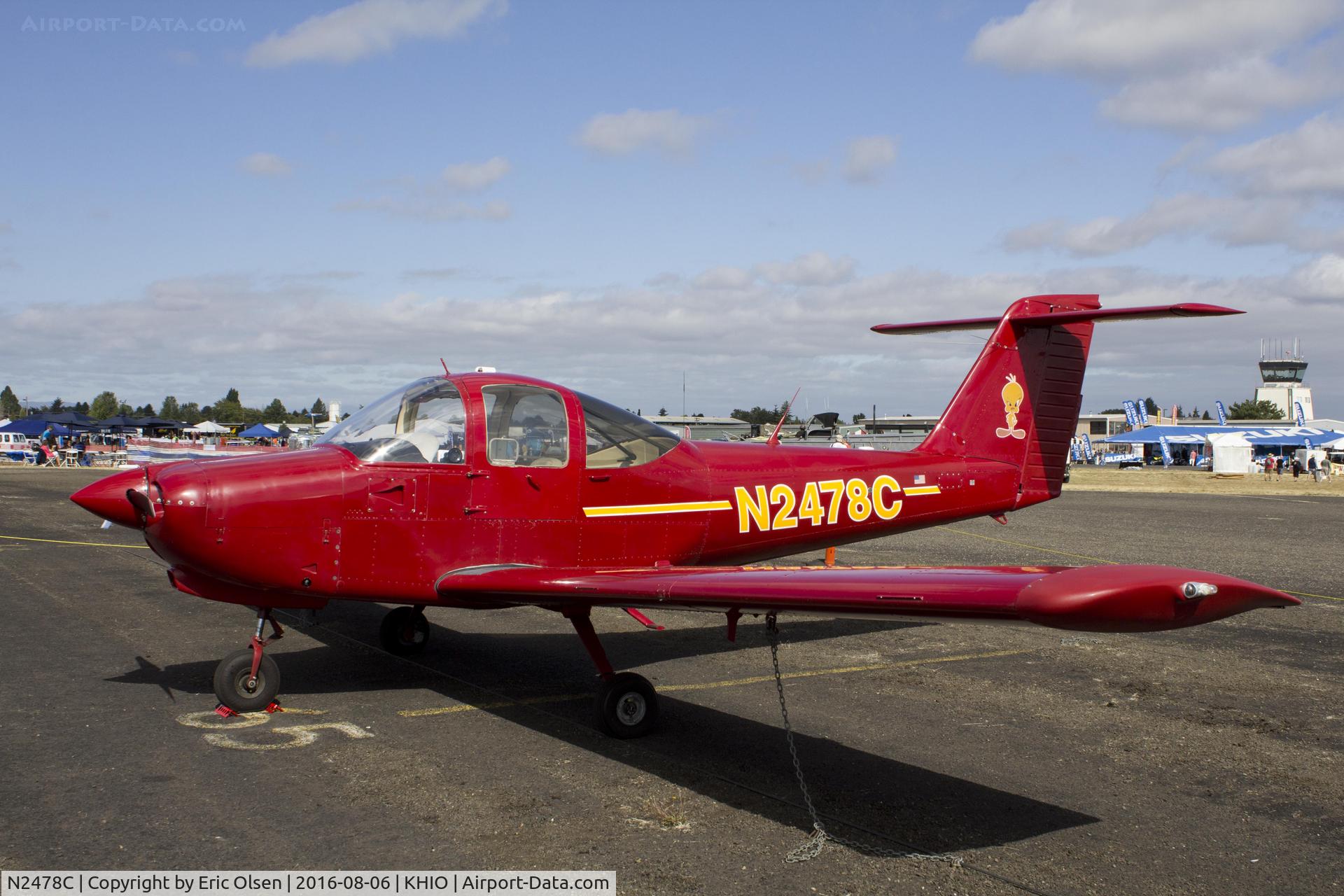 N2478C, 1978 Piper PA-38-112 Tomahawk Tomahawk C/N 38-79A0200, Piper at the 2016 Arlington International Airshow on static display.