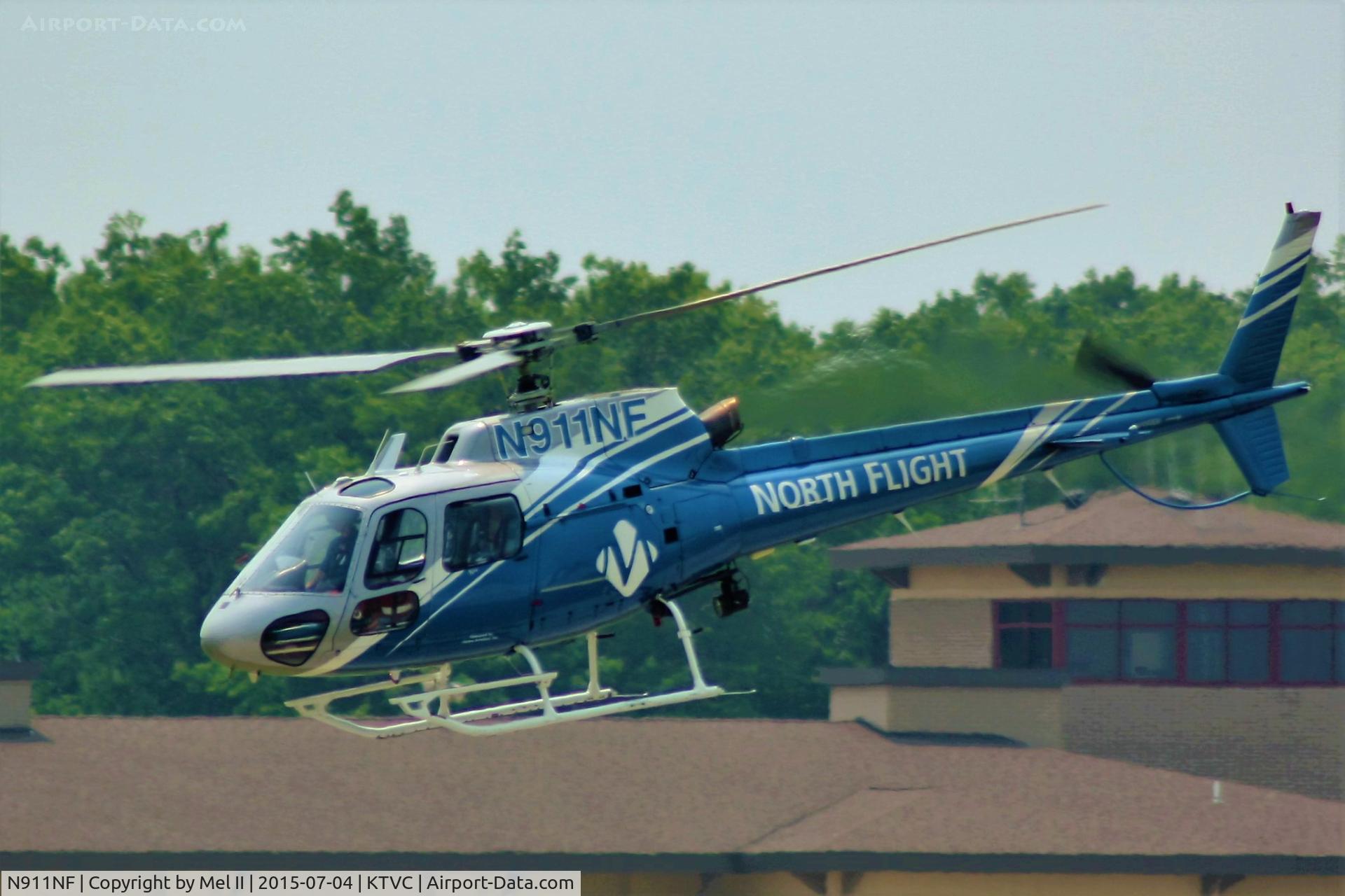 N911NF, 1996 Eurocopter AS-350B-2 Ecureuil Ecureuil C/N 2911, Departing RWY 10