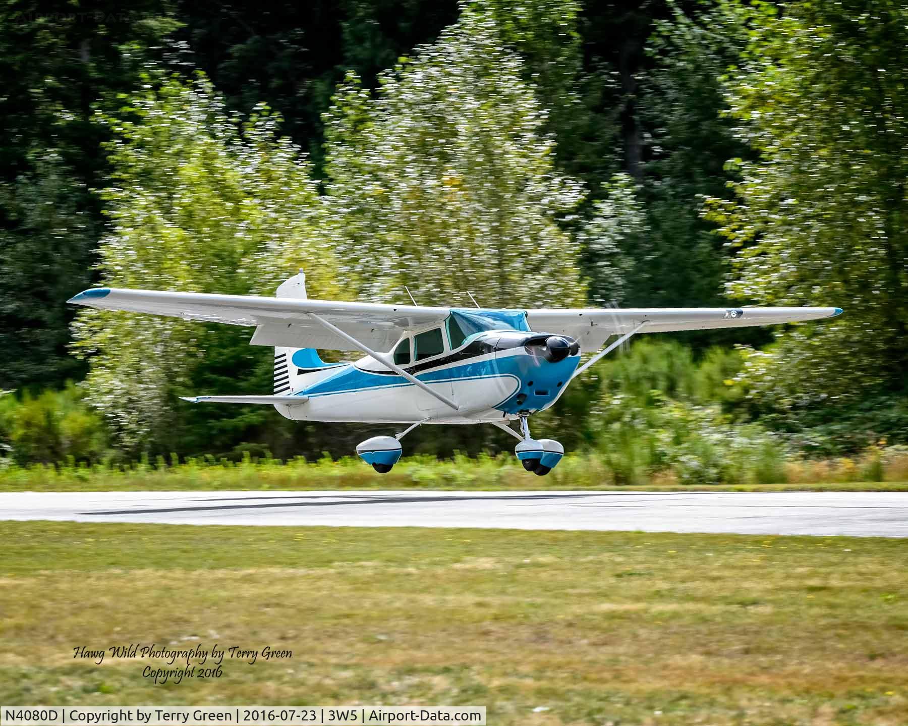 N4080D, 1957 Cessna 182A Skylane C/N 34780, 2016 North Cascades Vintage Aircraft Museum Fly-In Mears Field 3W5 Concrete Washington
