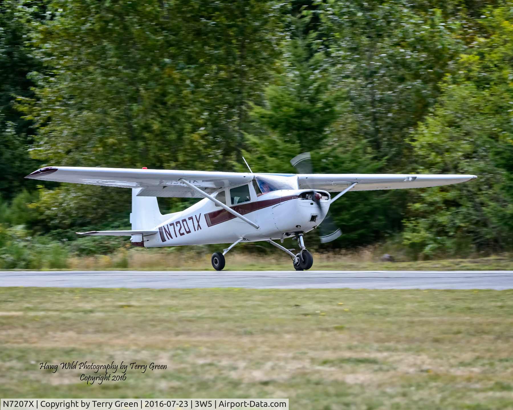 N7207X, 1961 Cessna 150A C/N 15059307, 2016 North Cascades Vintage Aircraft Museum Fly-In Mears Field 3W5 Concrete Washington