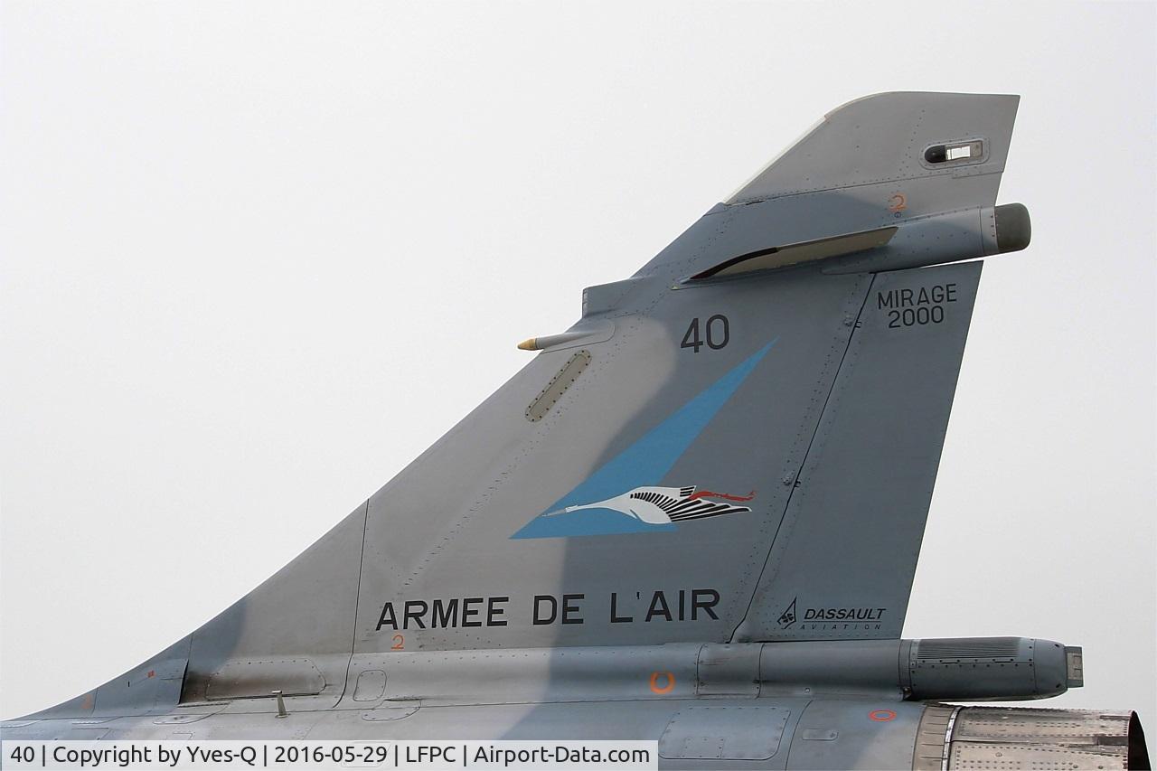 40, Dassault Mirage 2000-5F C/N 40, Dassault Mirage 2000-5F, Close view ot tail, Creil Air Base 110 (LFPC-CSF) Open day 2016