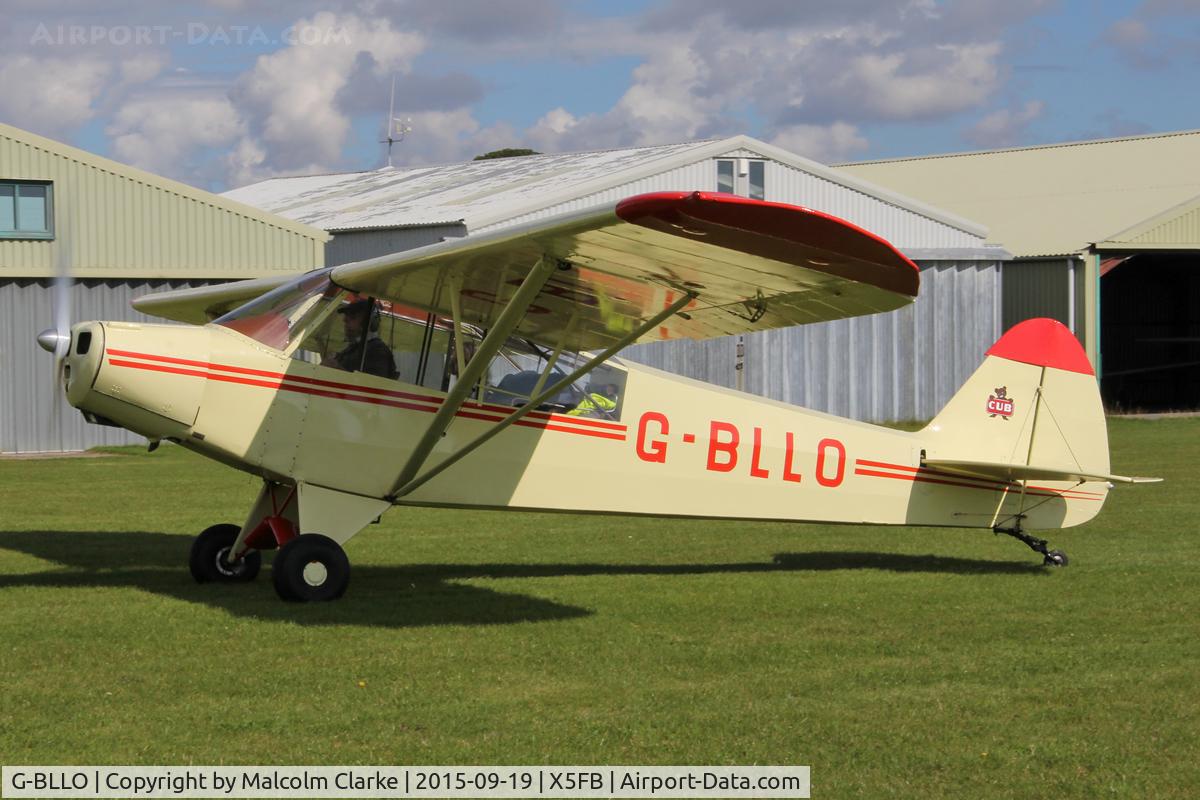 G-BLLO, 1953 Piper L-18C Super Cub (PA-18-95) C/N 18-3099, Piper L-18C Super Cub at Fishburn Airfield, September 19 2015.