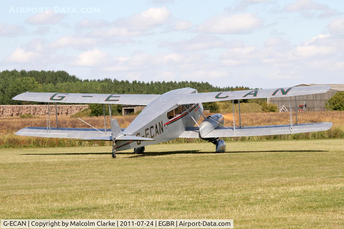 G-ECAN, 1943 De Havilland Australia DH-84 Dragon 3 C/N DHA2048, De Havilland DH84 Dragon at Breighton Airfield's Wings & Wheels Weekend, July 24th 2011.